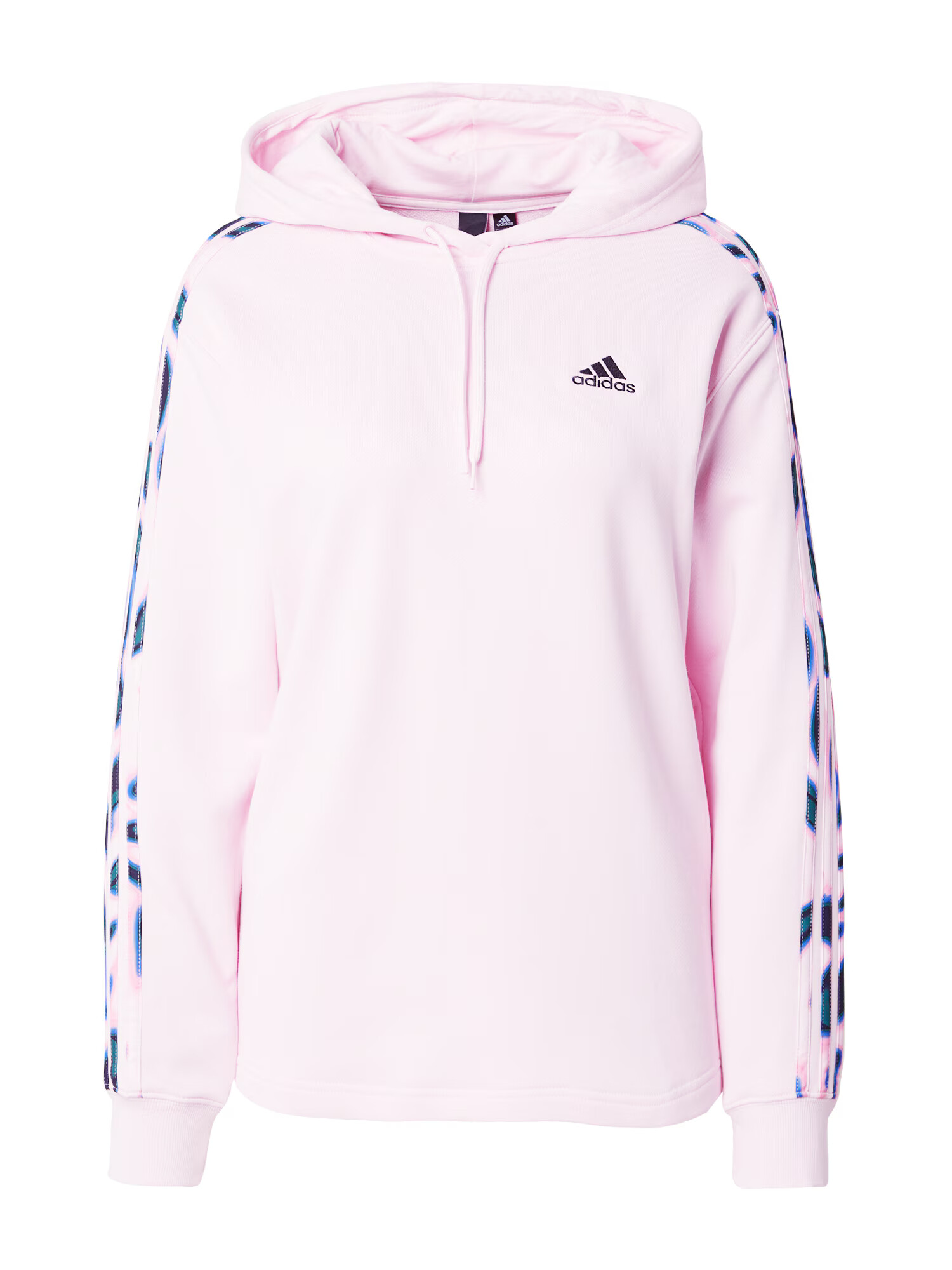 ADIDAS SPORTSWEAR Αθλητική μπλούζα φούτερ 'VIBAOP 3S' μπλε / πετρόλ / ροζ / μαύρο - Pepit.gr