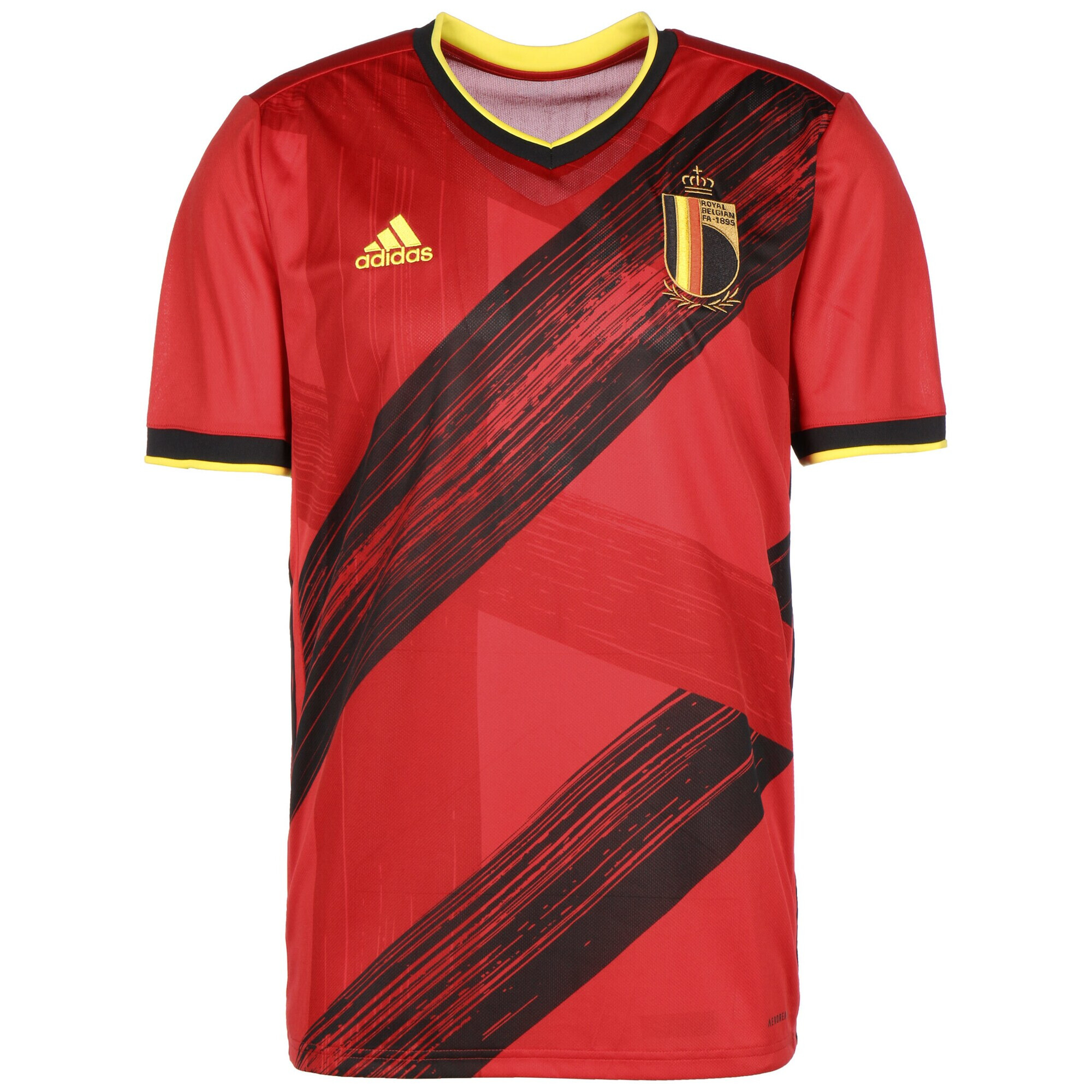 ADIDAS SPORTSWEAR Αθλητική φανέλα 'Belgien Home EM 2020' κίτρινο / πορτοκαλί / κόκκινο / κρεμεζί / μαύρο - Pepit.gr