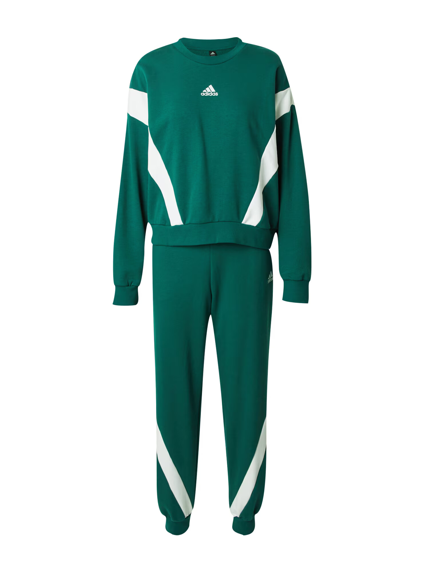 ADIDAS SPORTSWEAR Αθλητική φόρμα 'Laziday' σκούρο πράσινο / λευκό - Pepit.gr