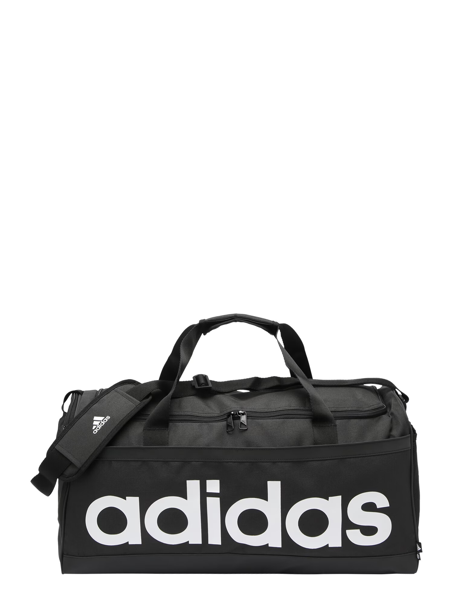 ADIDAS SPORTSWEAR Αθλητική τσάντα 'Essentials Linear Medium' μαύρο / λευκό - Pepit.gr