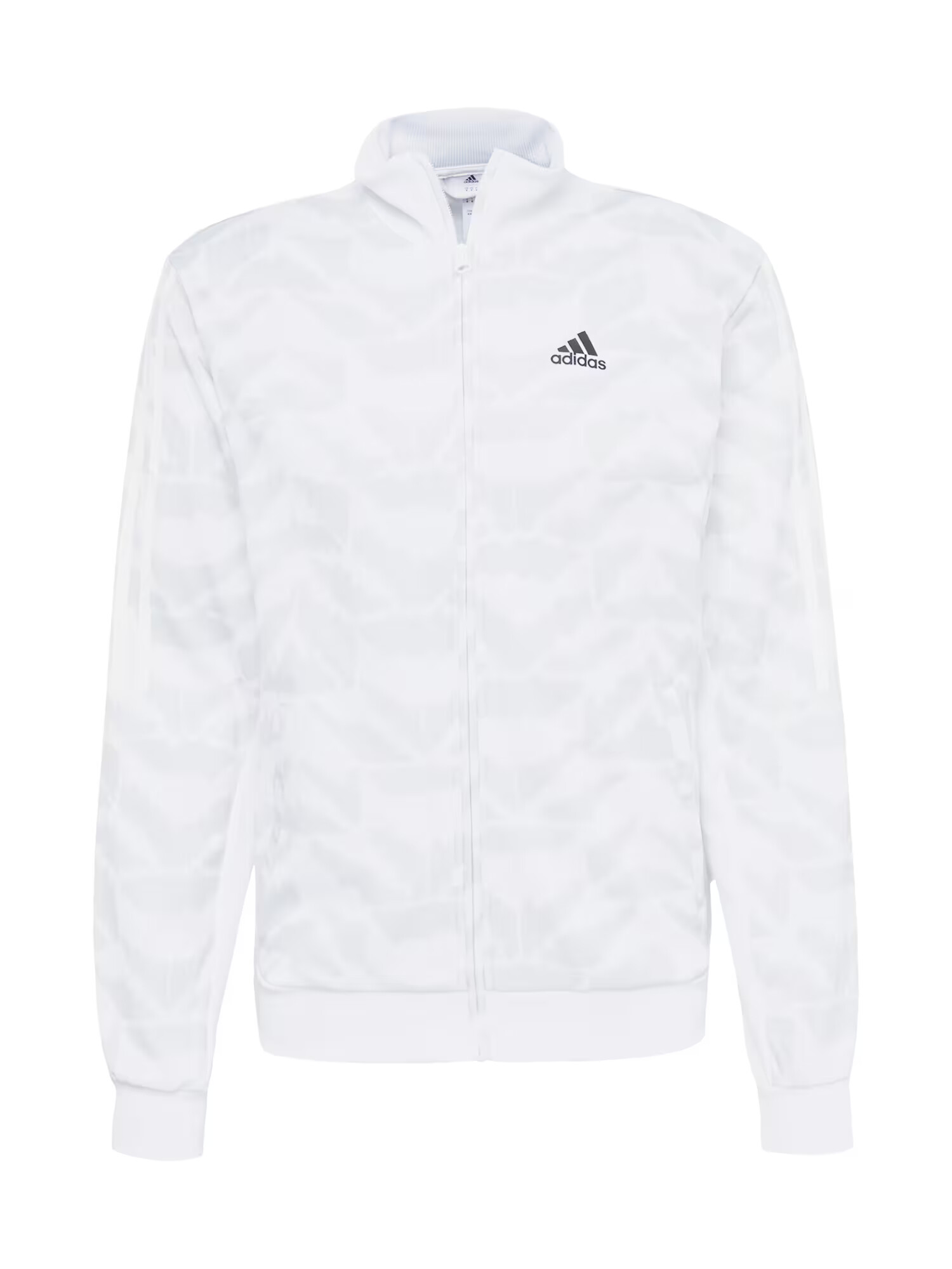 ADIDAS SPORTSWEAR Αθλητική ζακέτα φούτερ ανοικτό γκρι / μαύρο / λευκό - Pepit.gr