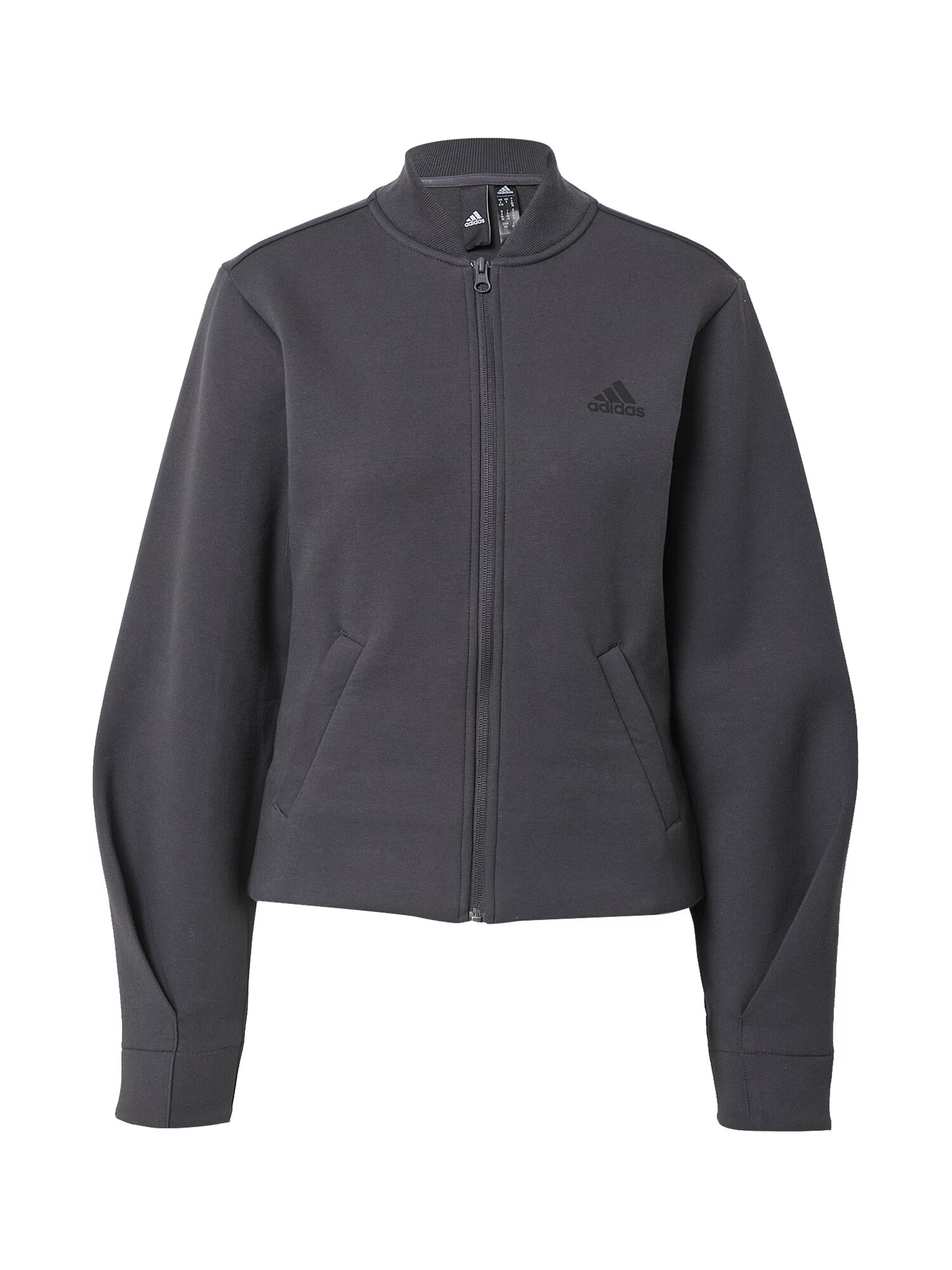 ADIDAS SPORTSWEAR Αθλητική ζακέτα φούτερ ανθρακί / μαύρο - Pepit.gr