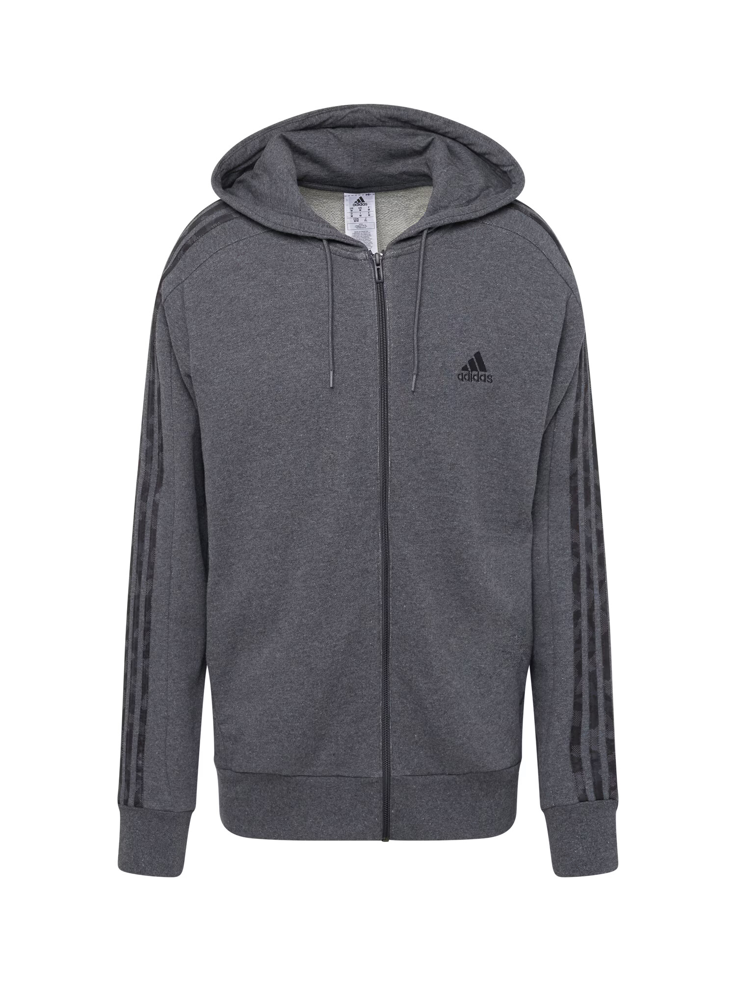 ADIDAS SPORTSWEAR Αθλητική μπλούζα φούτερ 'Essentials French Terry 3-Stripes ' ανθρακί / σκούρο γκρι - Pepit.gr