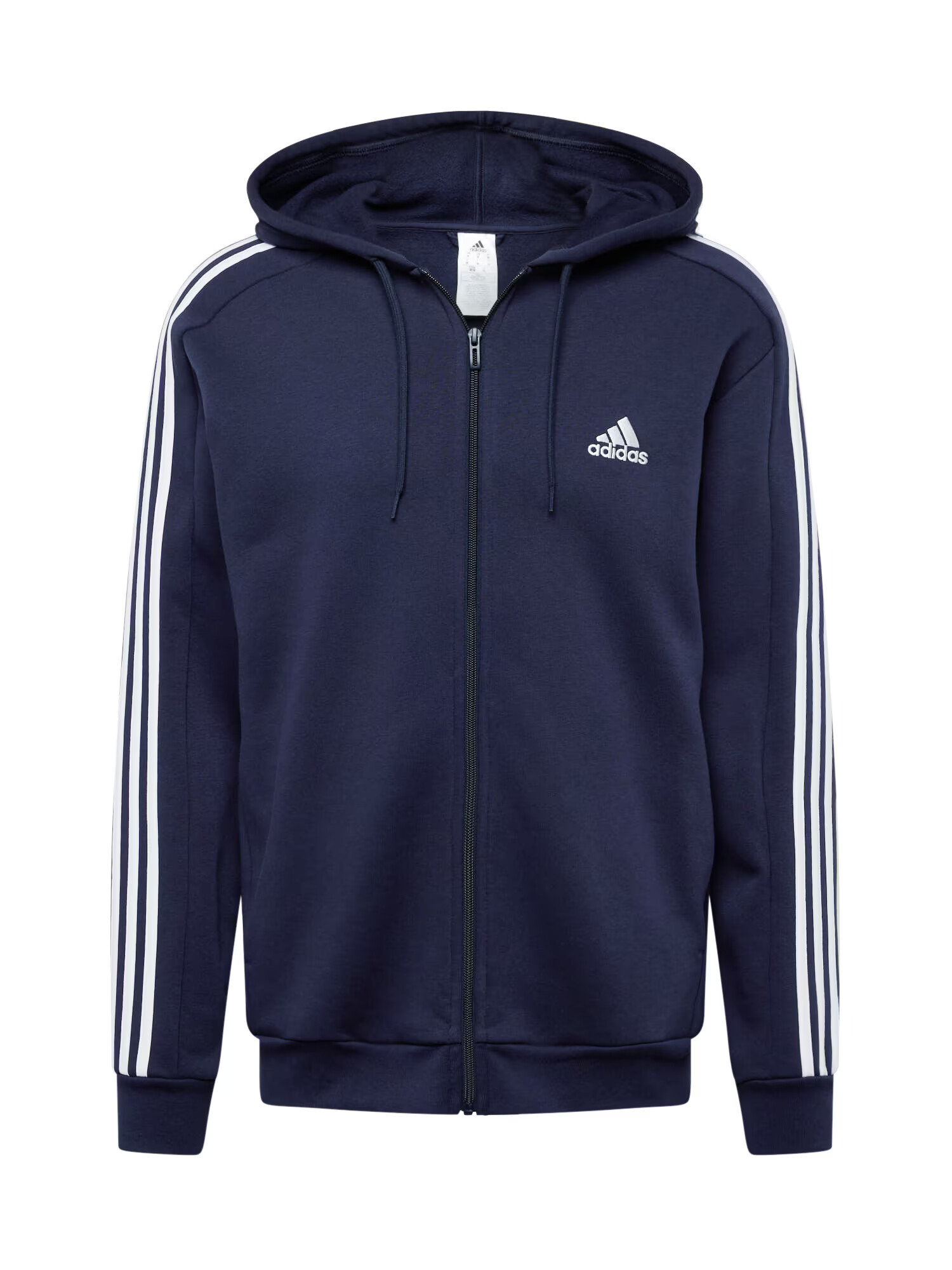 ADIDAS SPORTSWEAR Αθλητική ζακέτα φούτερ 'Essentials' ναυτικό μπλε / λευκό - Pepit.gr