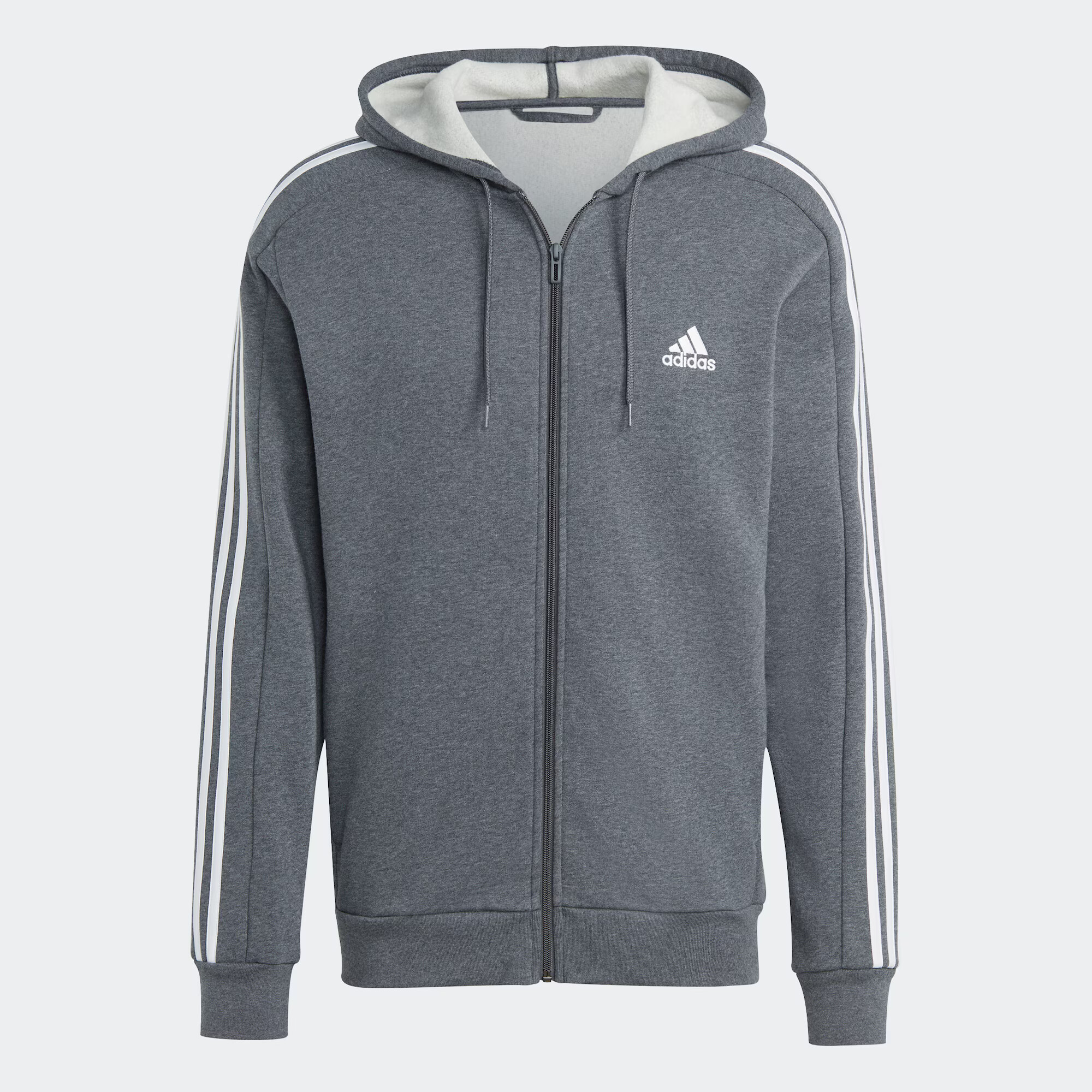 ADIDAS SPORTSWEAR Αθλητική ζακέτα φούτερ 'Essentials' μπλε / γκρι / λευκό - Pepit.gr