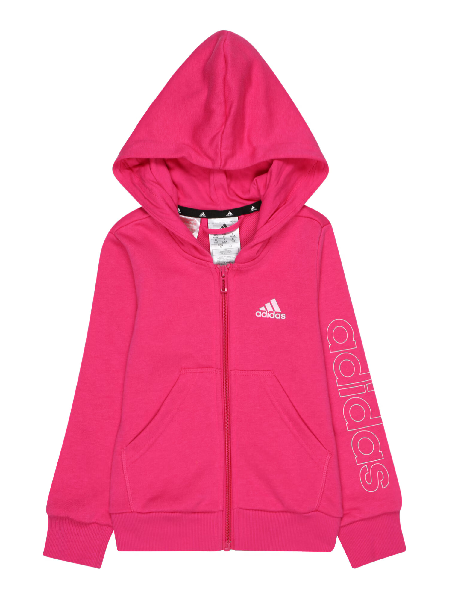 ADIDAS SPORTSWEAR Αθλητική ζακέτα φούτερ ματζέντα / λευκό - Pepit.gr