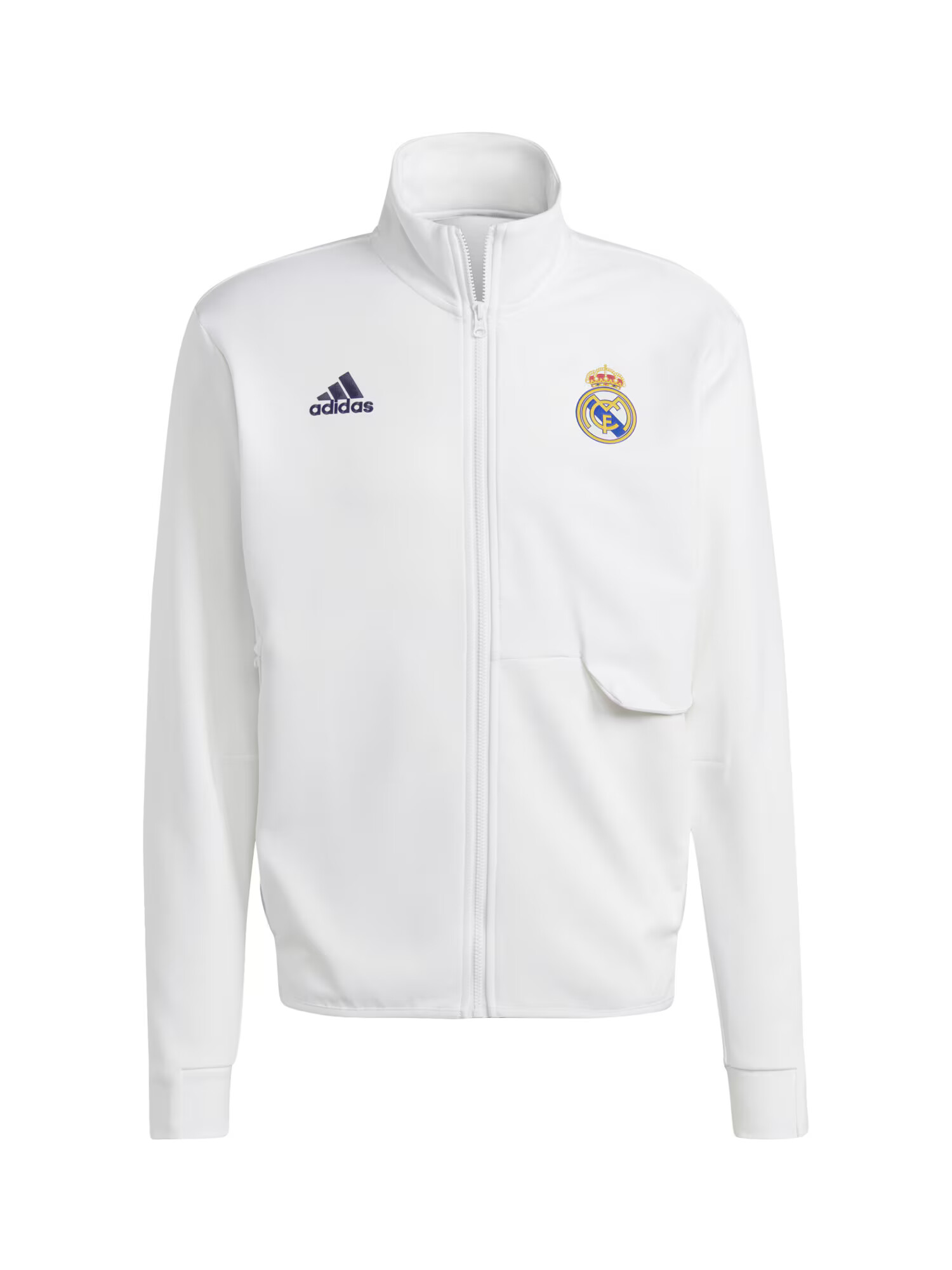 ADIDAS SPORTSWEAR Αθλητική ζακέτα φούτερ 'Real Madrid Anthem' κίτρινο / μαύρο / λευκό - Pepit.gr