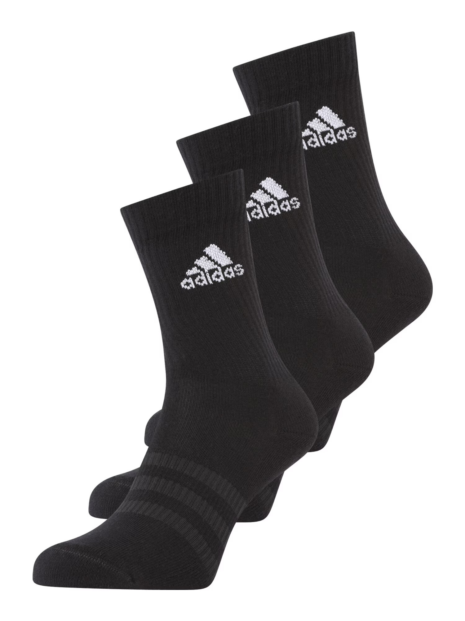 ADIDAS SPORTSWEAR Αθλητικές κάλτσες 'Cushioned Crew ' σκούρο γκρι / μαύρο / λευκό - Pepit.gr