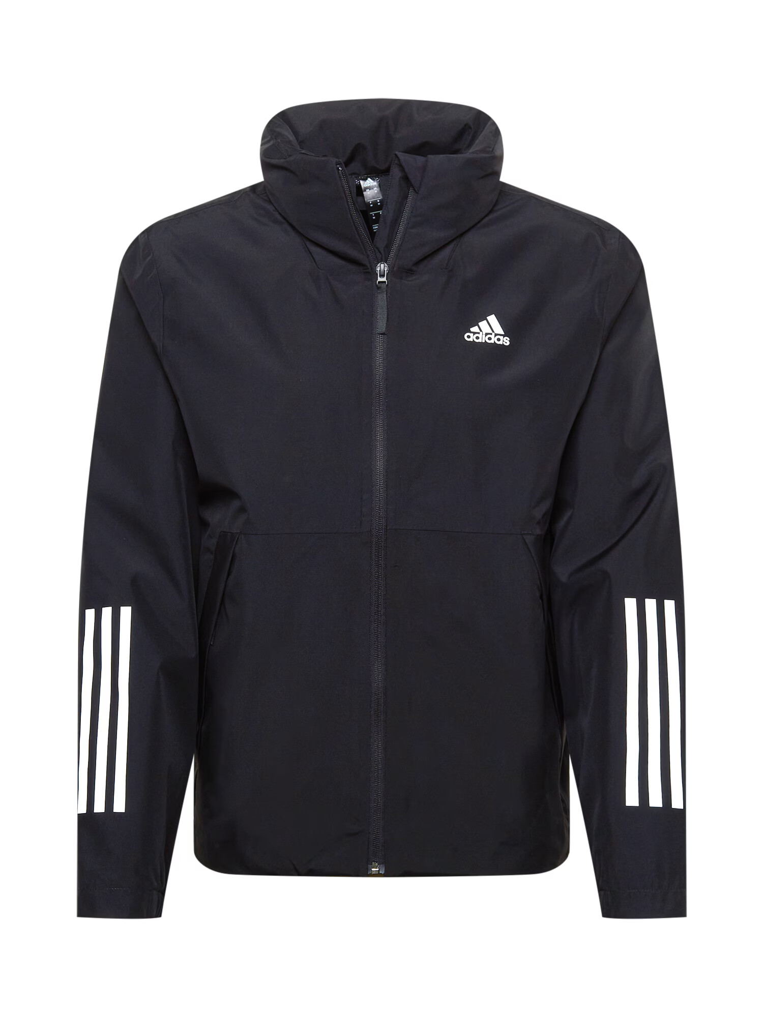 ADIDAS SPORTSWEAR Αθλητικό μπουφάν μαύρο / λευκό - Pepit.gr