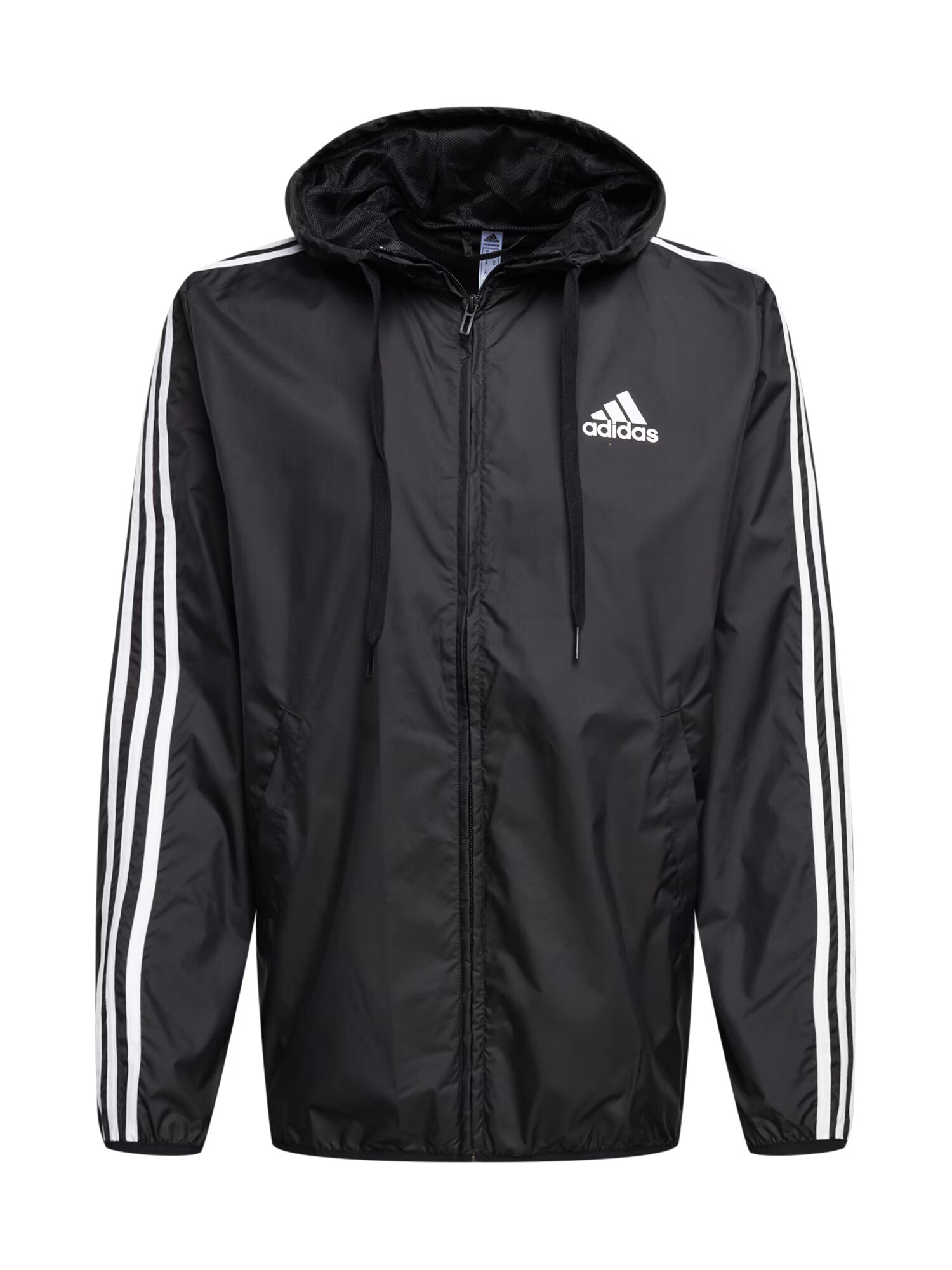 ADIDAS SPORTSWEAR Αθλητικό μπουφάν 'Primegreen Essentials 3-Stripes ' μαύρο / λευκό - Pepit.gr