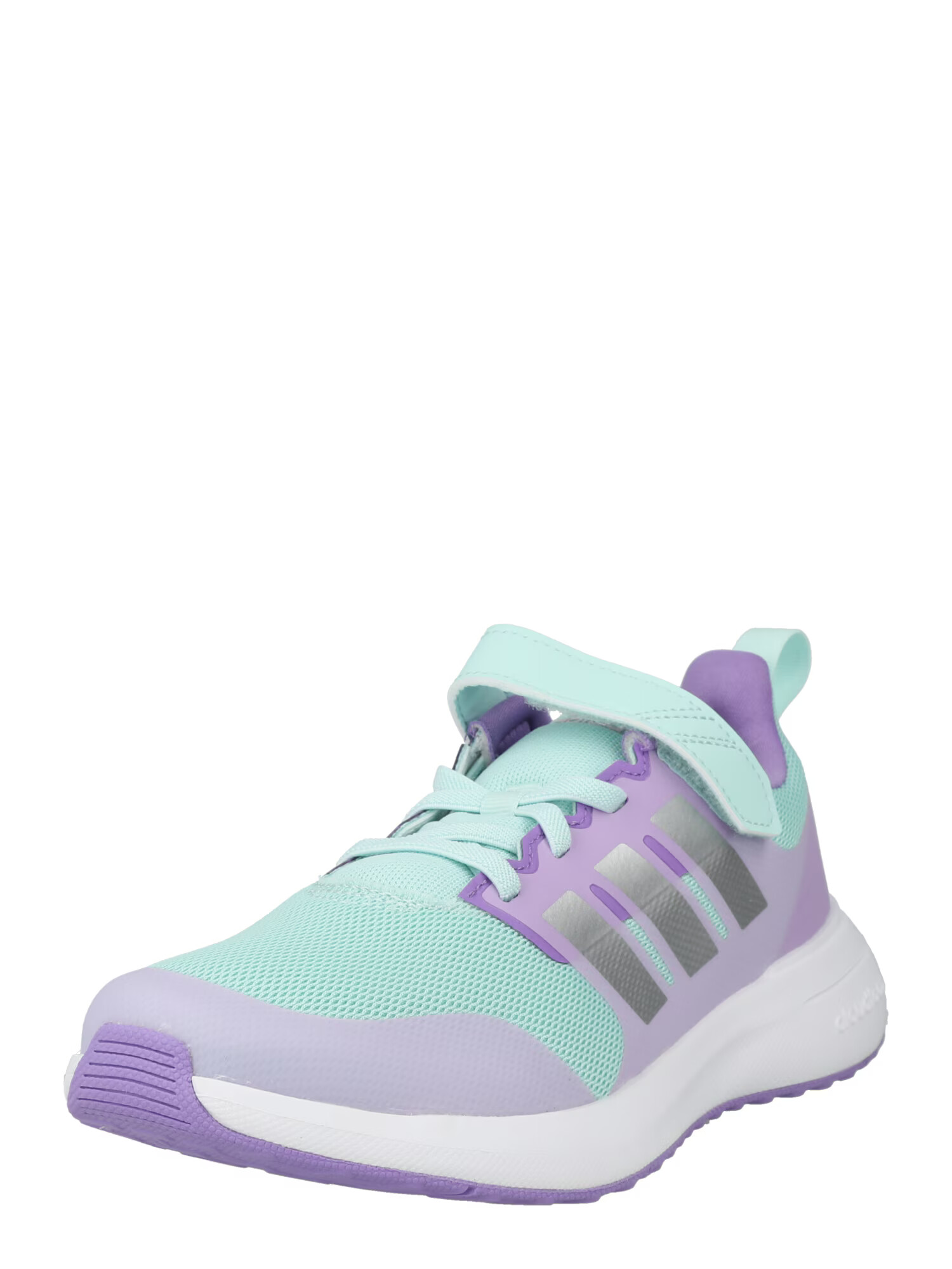 ADIDAS SPORTSWEAR Αθλητικό παπούτσι 'Fortarun 2.0 Cloudfoam Elastic Lace Strap' άκουα / σκούρο γκρι / λιλά παστέλ - Pepit.gr