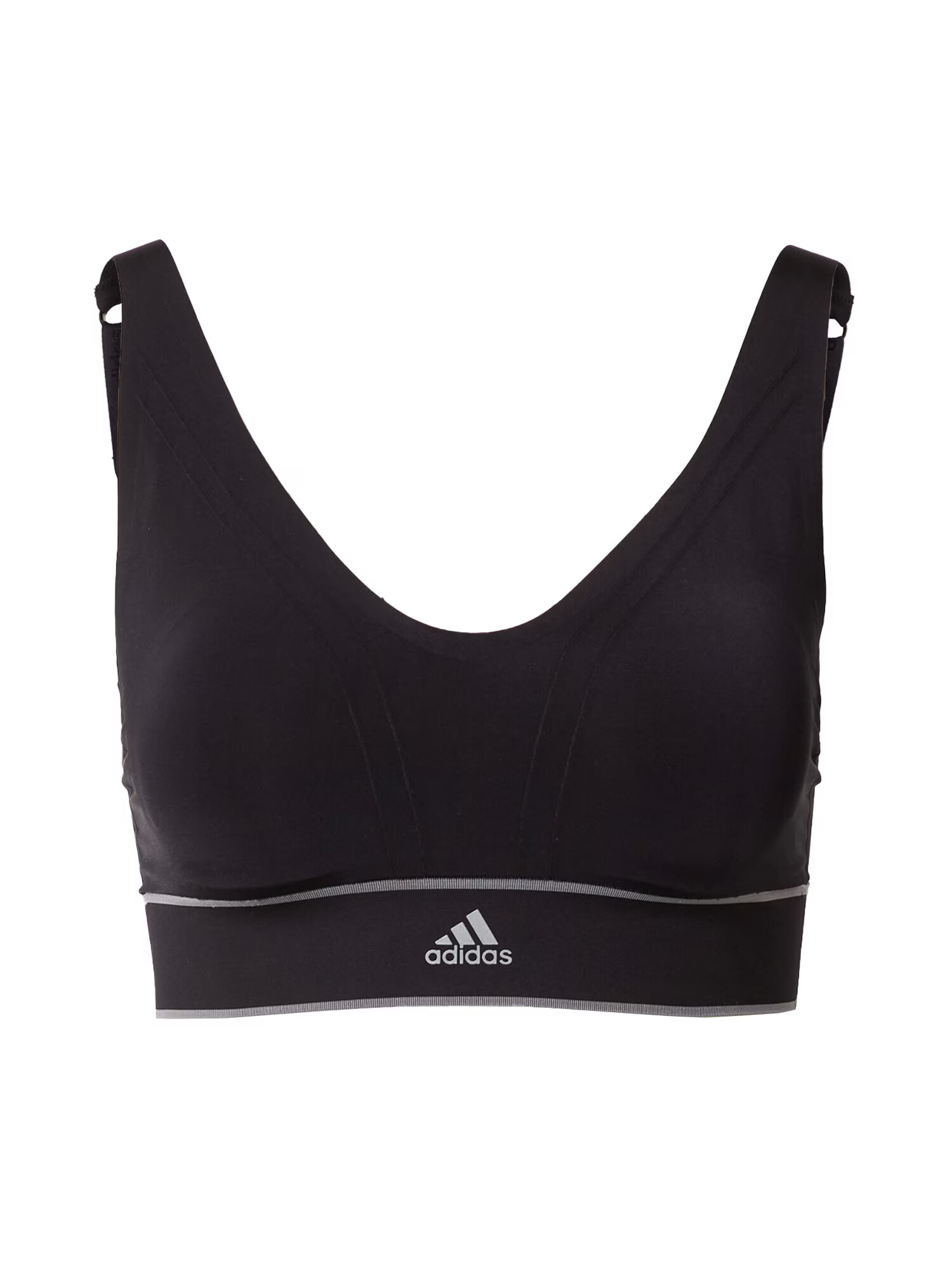 ADIDAS SPORTSWEAR Αθλητικό σουτιέν ανοικτό γκρι / μαύρο - Pepit.gr