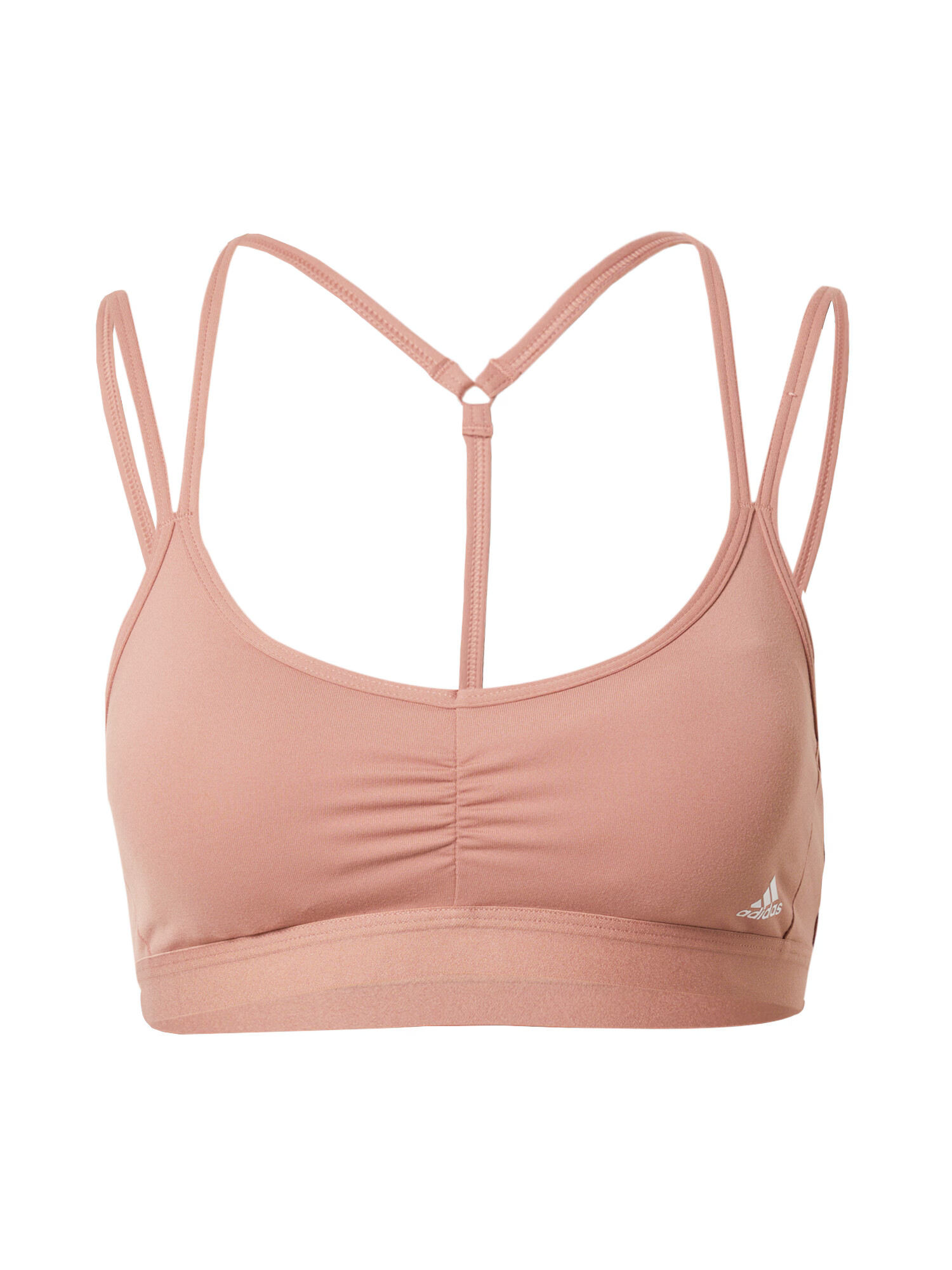 ADIDAS SPORTSWEAR Αθλητικό σουτιέν 'Essentials Light-Support' ανοικτό καφέ / λευκό - Pepit.gr