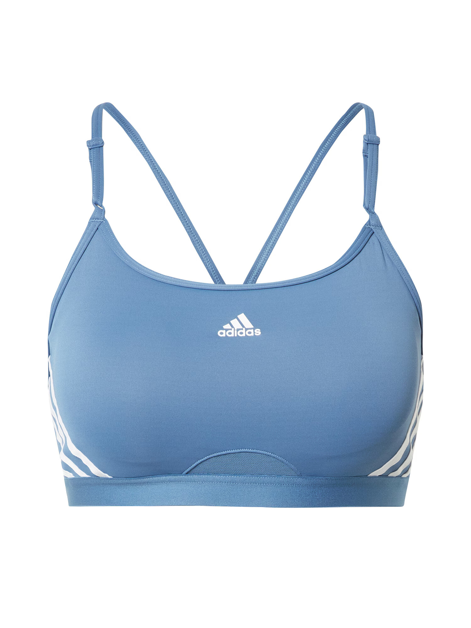 ADIDAS SPORTSWEAR Αθλητικό σουτιέν γαλάζιο / λευκό - Pepit.gr