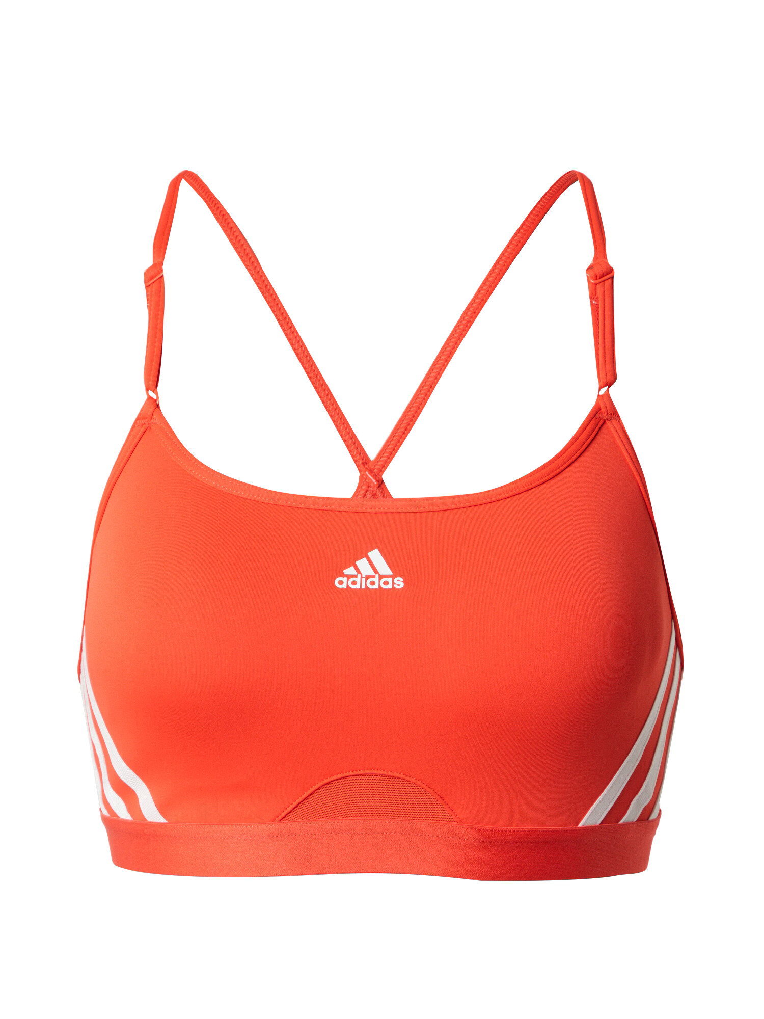 ADIDAS SPORTSWEAR Αθλητικό σουτιέν κόκκινο / λευκό - Pepit.gr