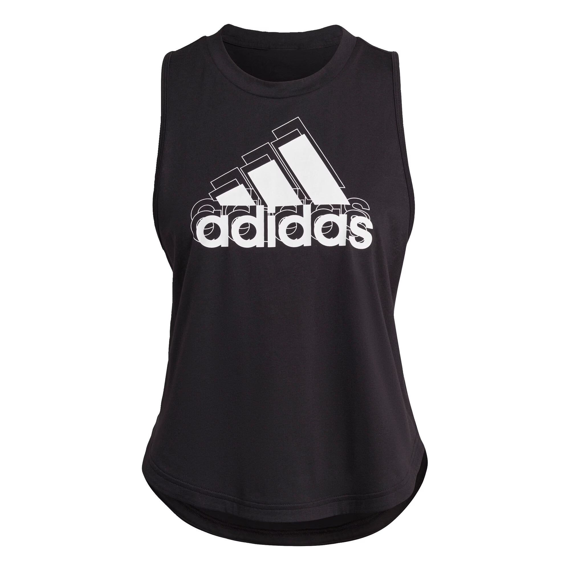 ADIDAS SPORTSWEAR Αθλητικό τοπ 'Aeroready Logo Graphic Racerback' μαύρο / λευκό - Pepit.gr