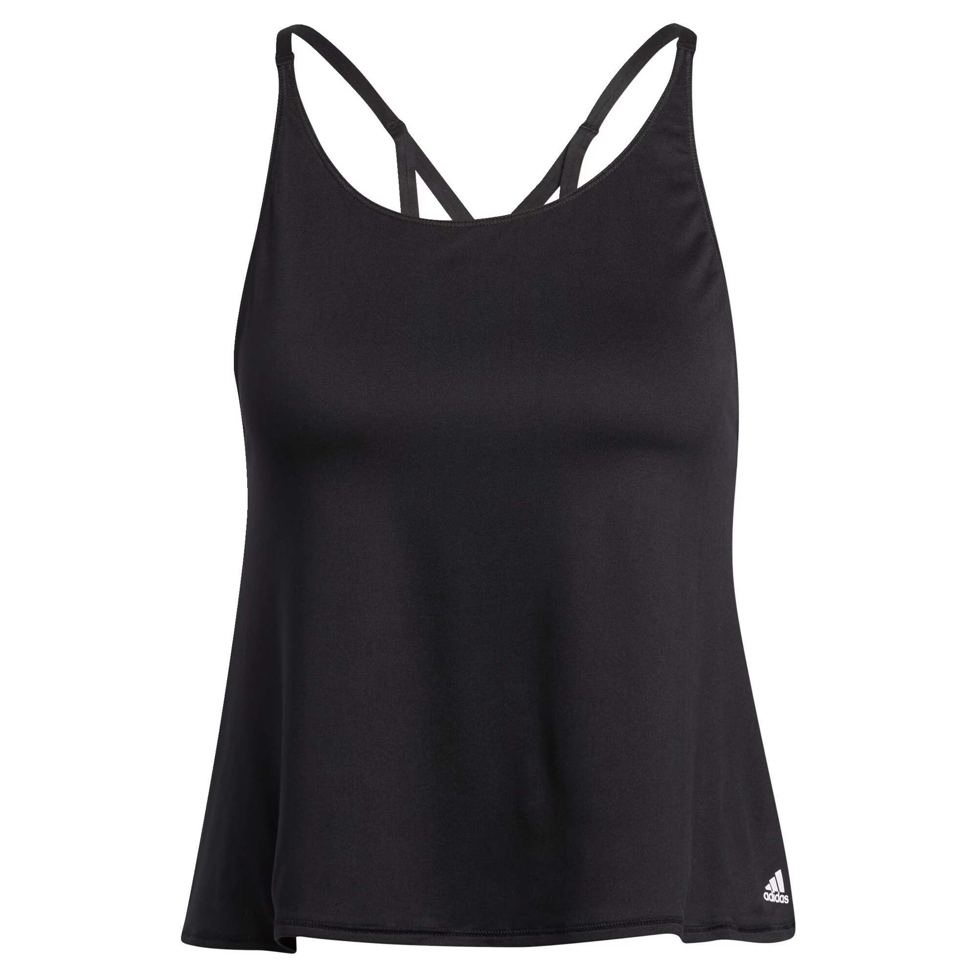 ADIDAS SPORTSWEAR Αθλητικό τοπ μαύρο / λευκό - Pepit.gr