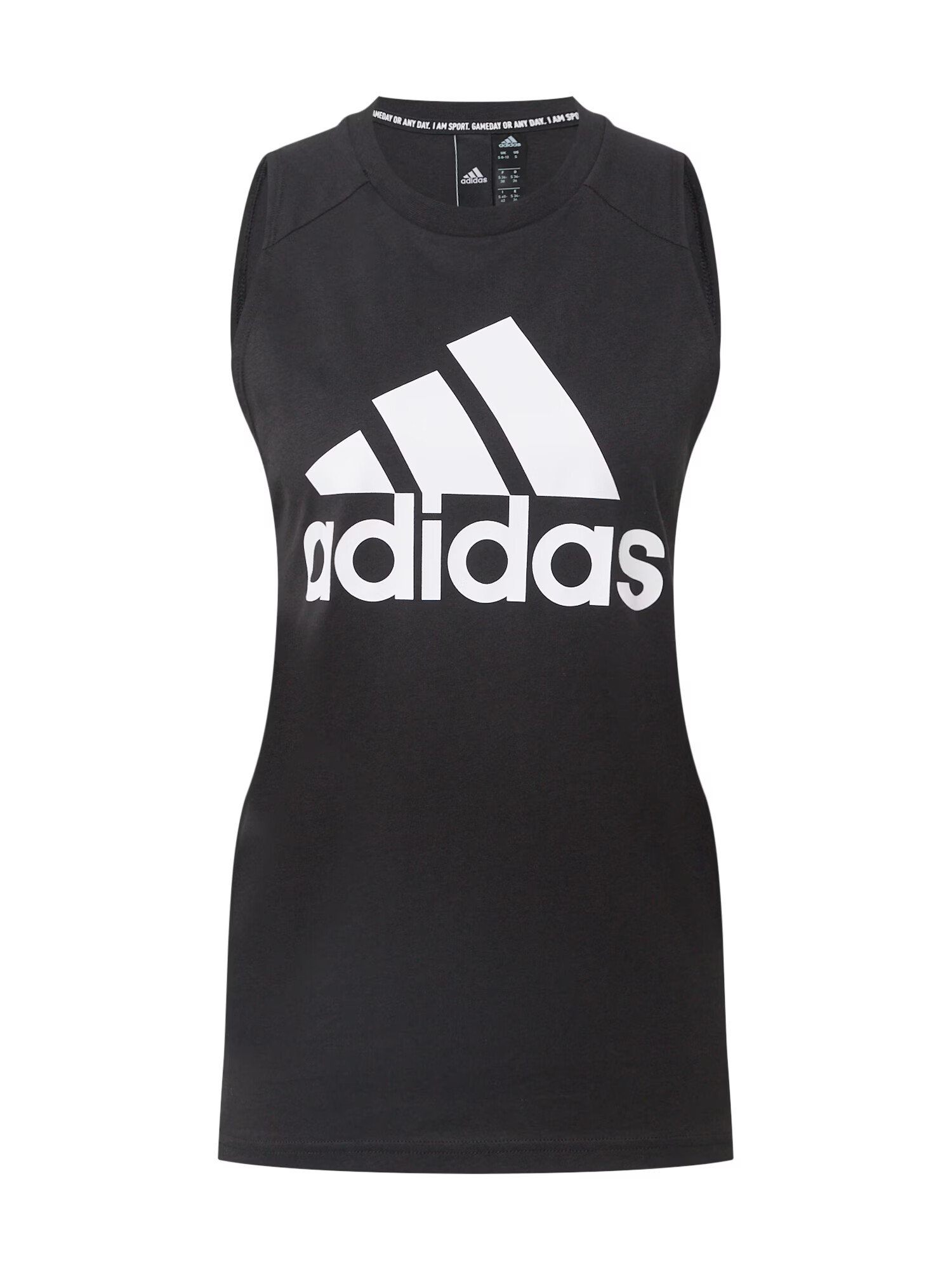 ADIDAS SPORTSWEAR Αθλητικό τοπ μαύρο / λευκό - Pepit.gr