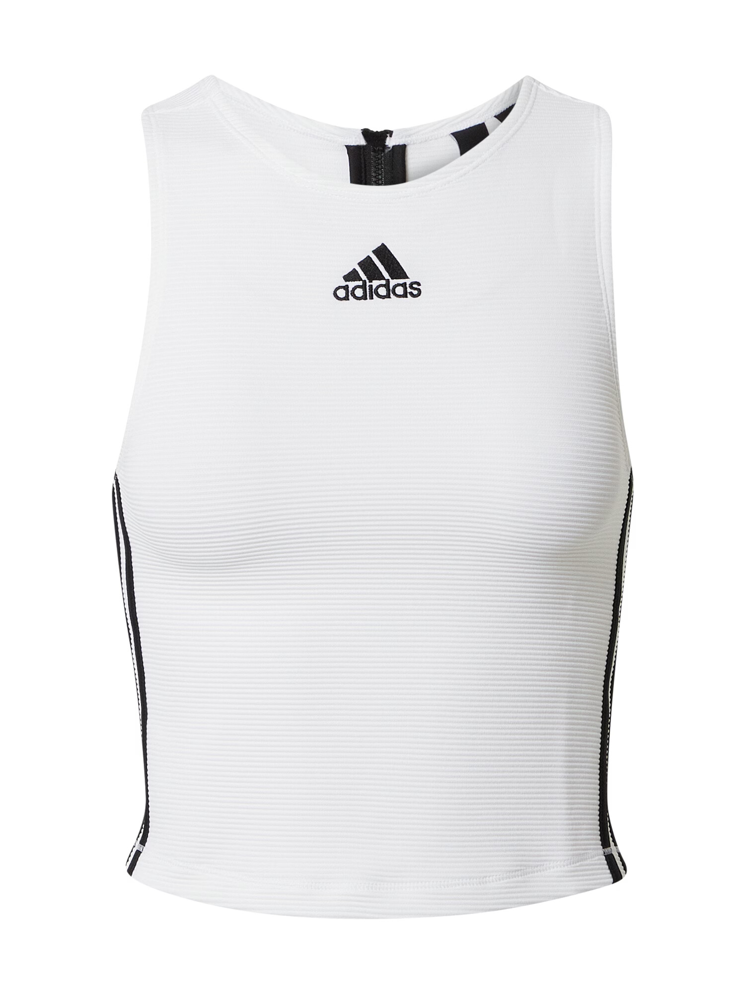 ADIDAS SPORTSWEAR Αθλητικό τοπ μαύρο / λευκό - Pepit.gr