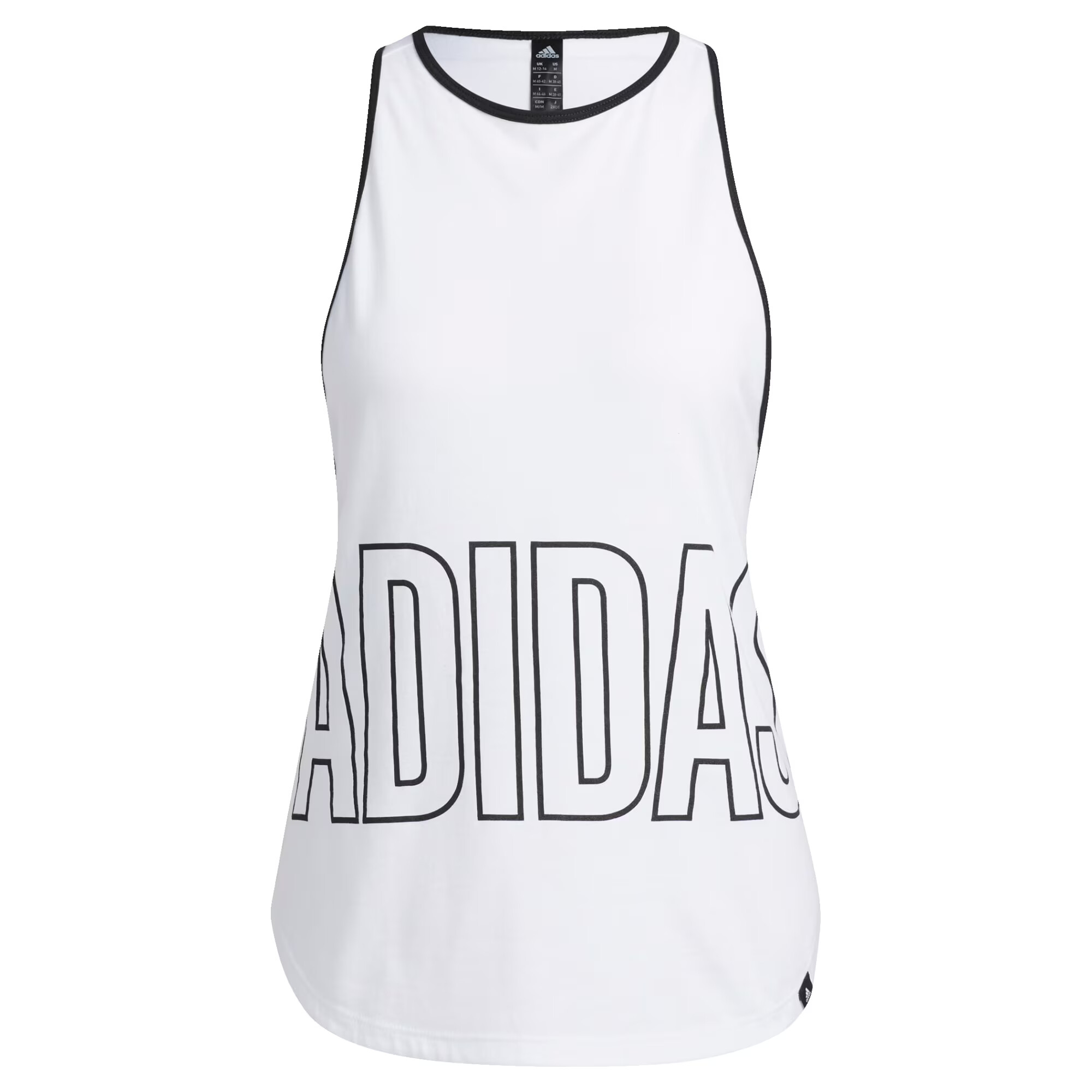 ADIDAS SPORTSWEAR Αθλητικό τοπ μαύρο / λευκό - Pepit.gr