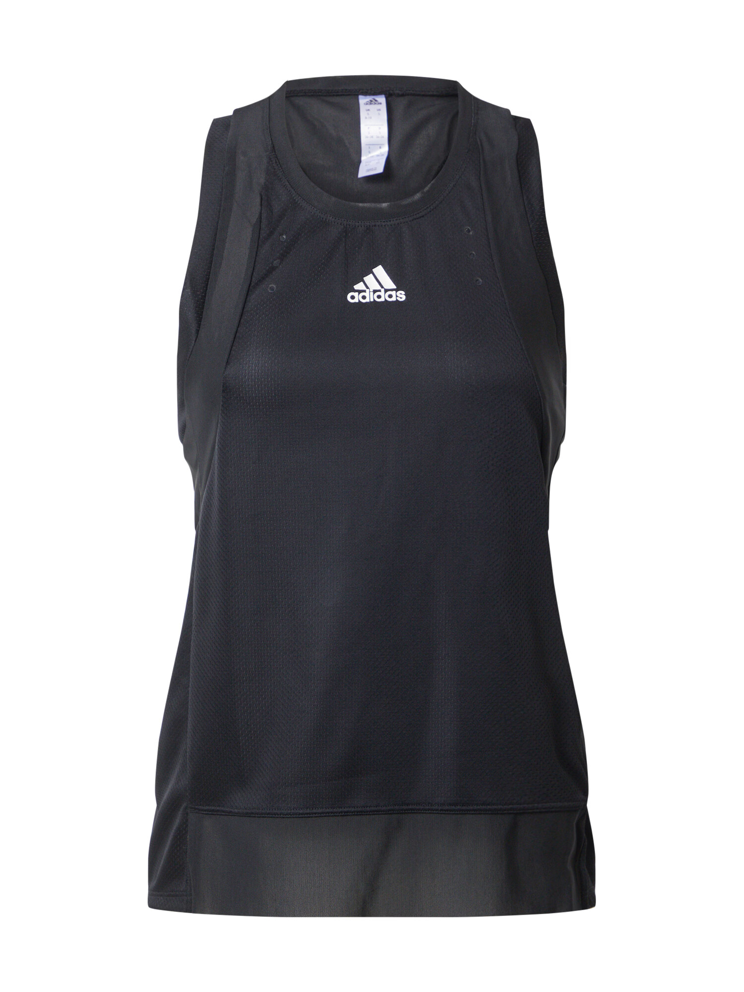 ADIDAS SPORTSWEAR Αθλητικό τοπ μαύρο / λευκό - Pepit.gr