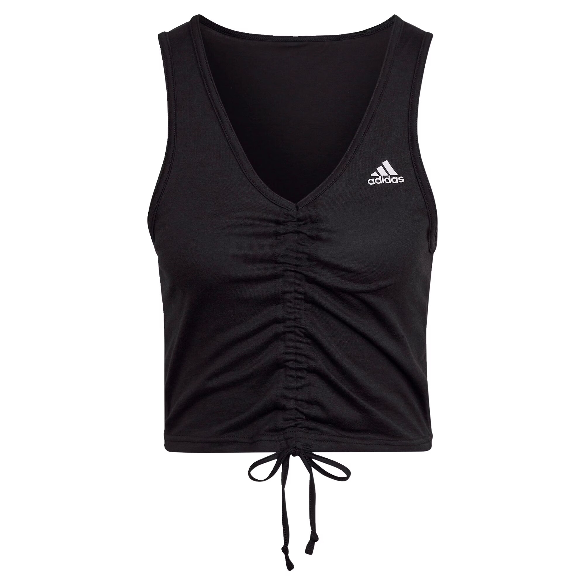 ADIDAS SPORTSWEAR Αθλητικό τοπ μαύρο / φυσικό λευκό - Pepit.gr