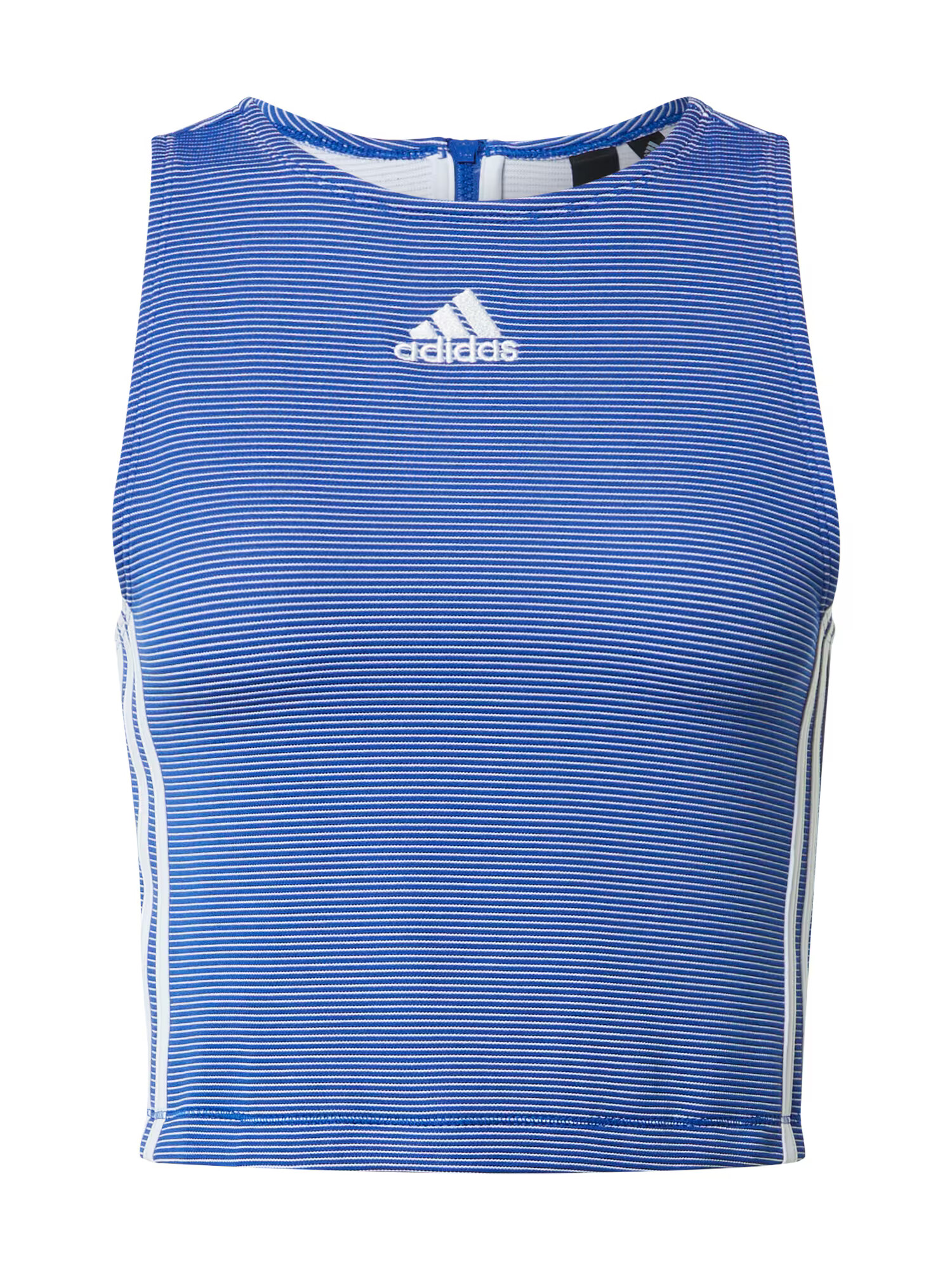 ADIDAS SPORTSWEAR Αθλητικό τοπ μπλε ρουά / λευκό - Pepit.gr