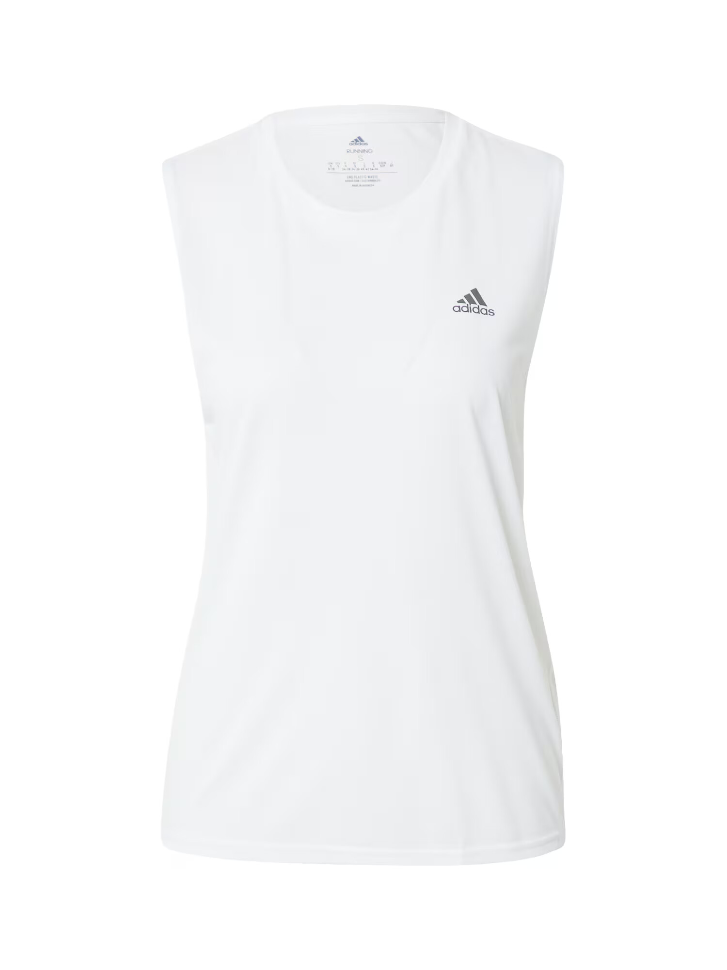 ADIDAS SPORTSWEAR Αθλητικό τοπ 'Run Icons Muscle' σκούρο γκρι / λευκό - Pepit.gr