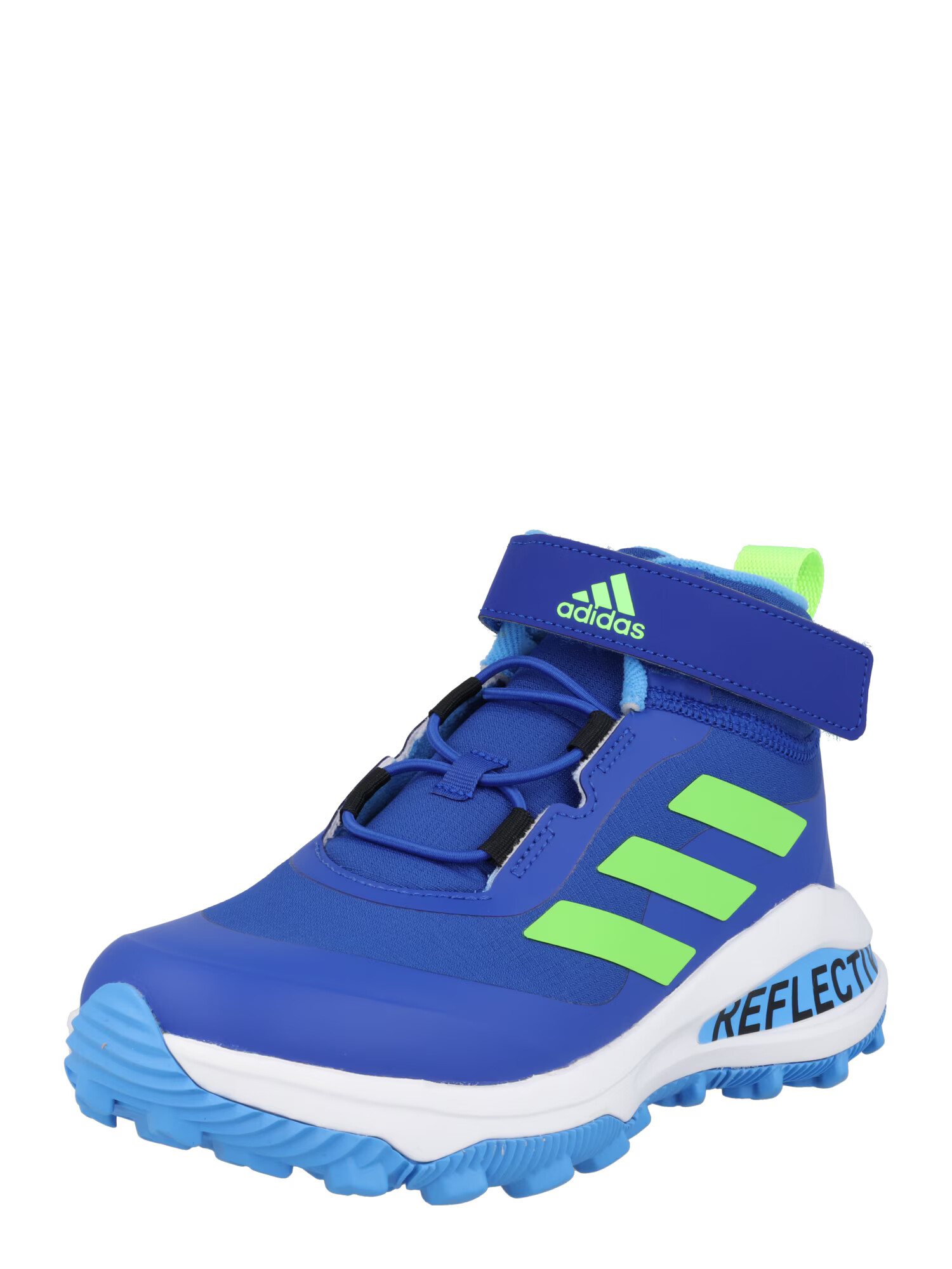 ADIDAS SPORTSWEAR Boots 'Fortarun All Terrain Cloudfoam Elastic Lace And Top Strap' μπλε ρουά / πράσινο νέον - Pepit.gr