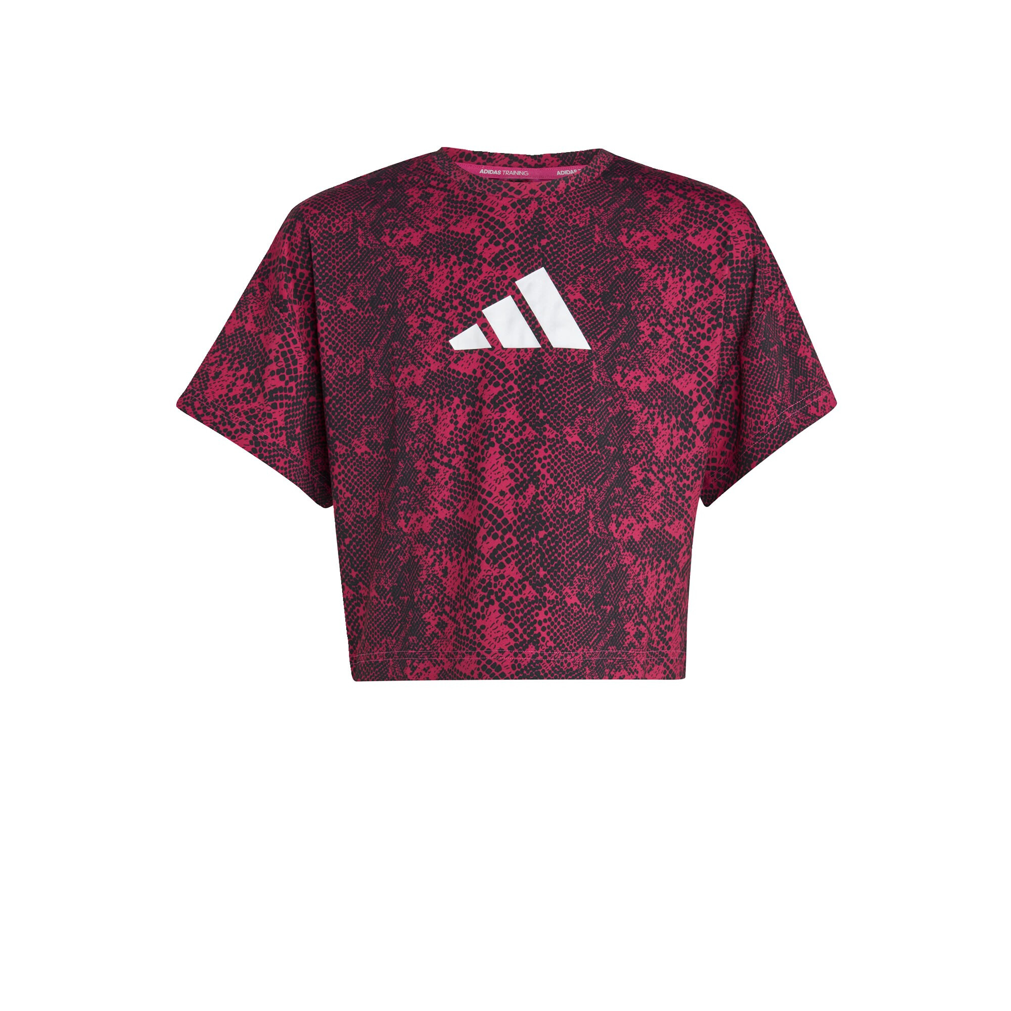 ADIDAS SPORTSWEAR Λειτουργικό μπλουζάκι 'Aeroready Animal-Print' φούξια / μπορντό / λευκό - Pepit.gr