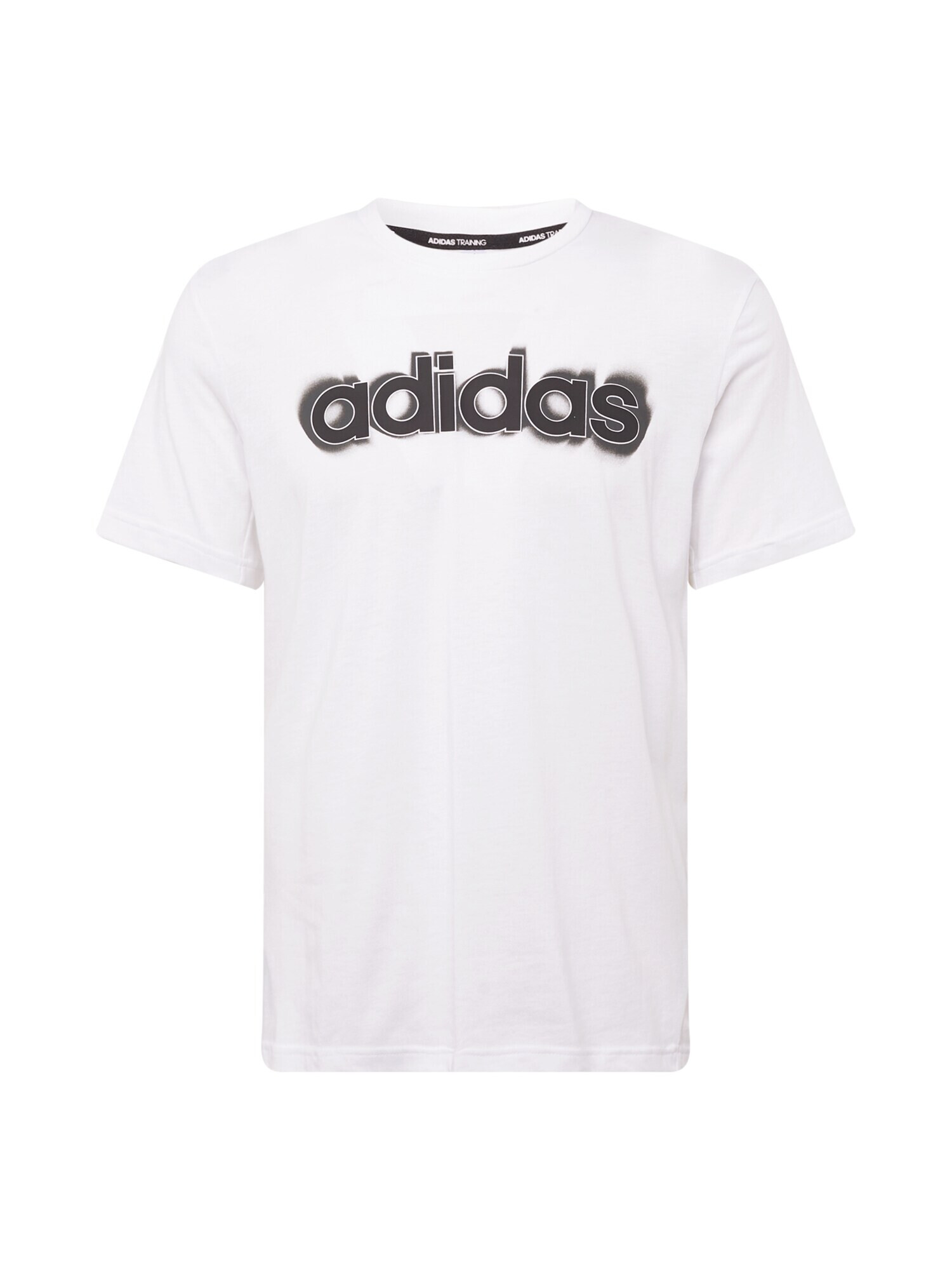 ADIDAS SPORTSWEAR Λειτουργικό μπλουζάκι 'Aeroready Workout Silicone Print Linear Logo' σκούρο γκρι / μαύρο / λευκό - Pepit.gr