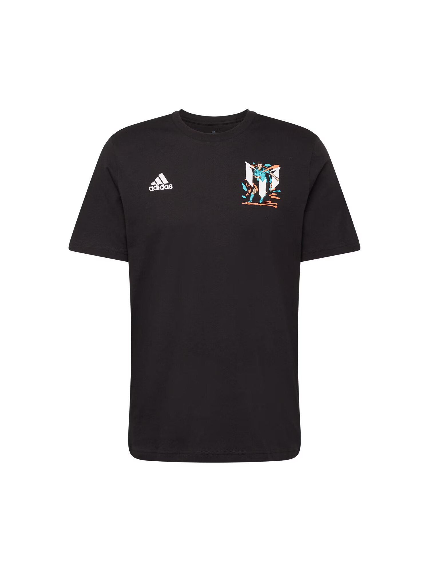 ADIDAS SPORTSWEAR Λειτουργικό μπλουζάκι άκουα / βερικοκί / μαύρο / λευκό - Pepit.gr