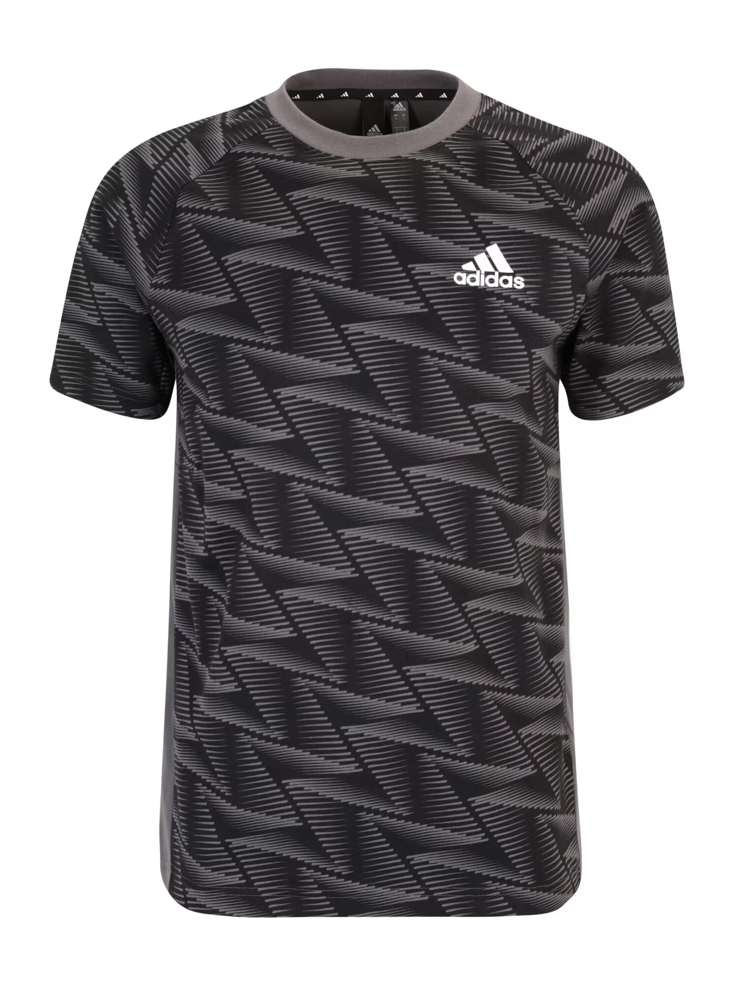 ADIDAS SPORTSWEAR Λειτουργικό μπλουζάκι 'Designed For Gameday Travel' γκρι / μαύρο / λευκό - Pepit.gr