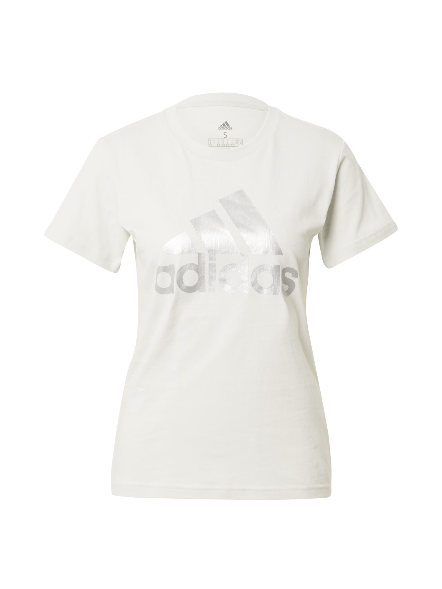 ADIDAS SPORTSWEAR Λειτουργικό μπλουζάκι 'Essentials' ασημί / offwhite - Pepit.gr