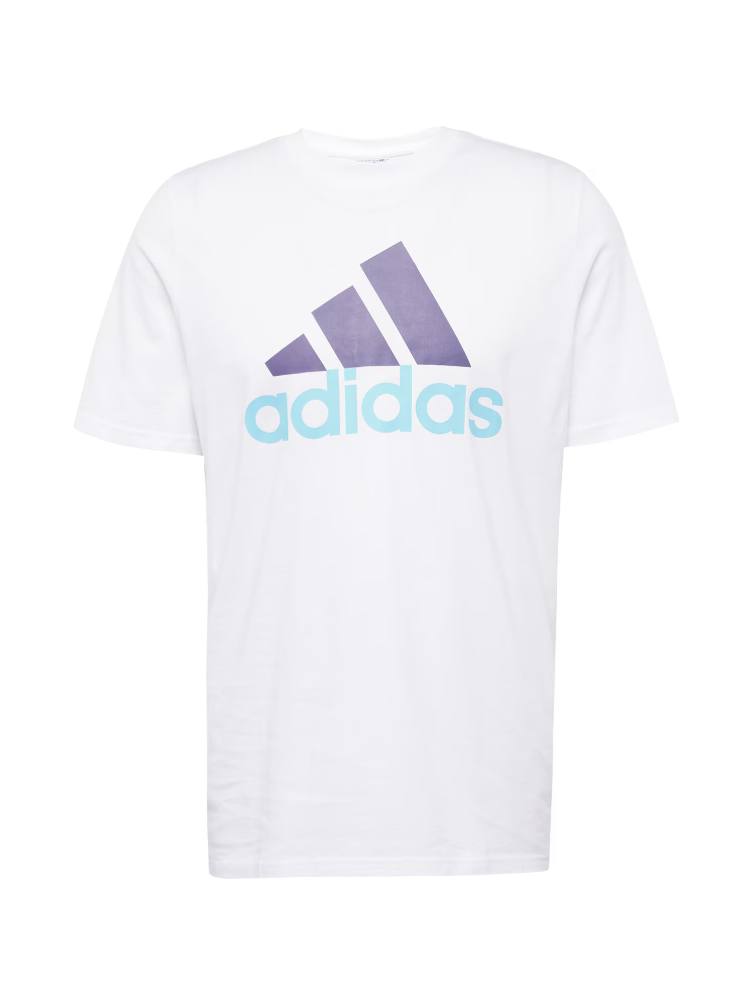 ADIDAS SPORTSWEAR Λειτουργικό μπλουζάκι 'Essentials Big Logo' γαλάζιο / σκούρο λιλά / λευκό - Pepit.gr