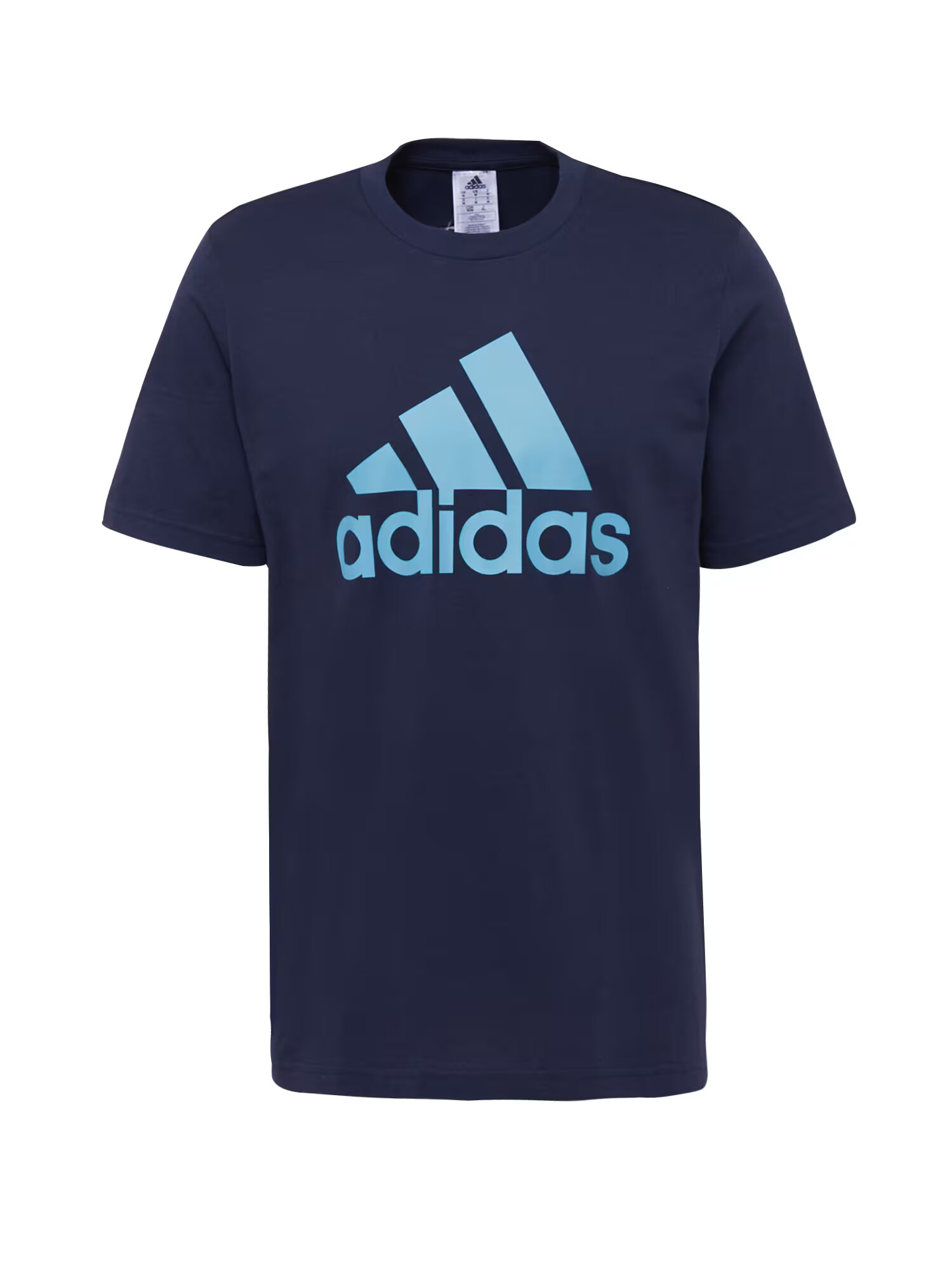 ADIDAS SPORTSWEAR Λειτουργικό μπλουζάκι 'Essentials Big Logo' ναυτικό μπλε / μπλε ουρανού - Pepit.gr