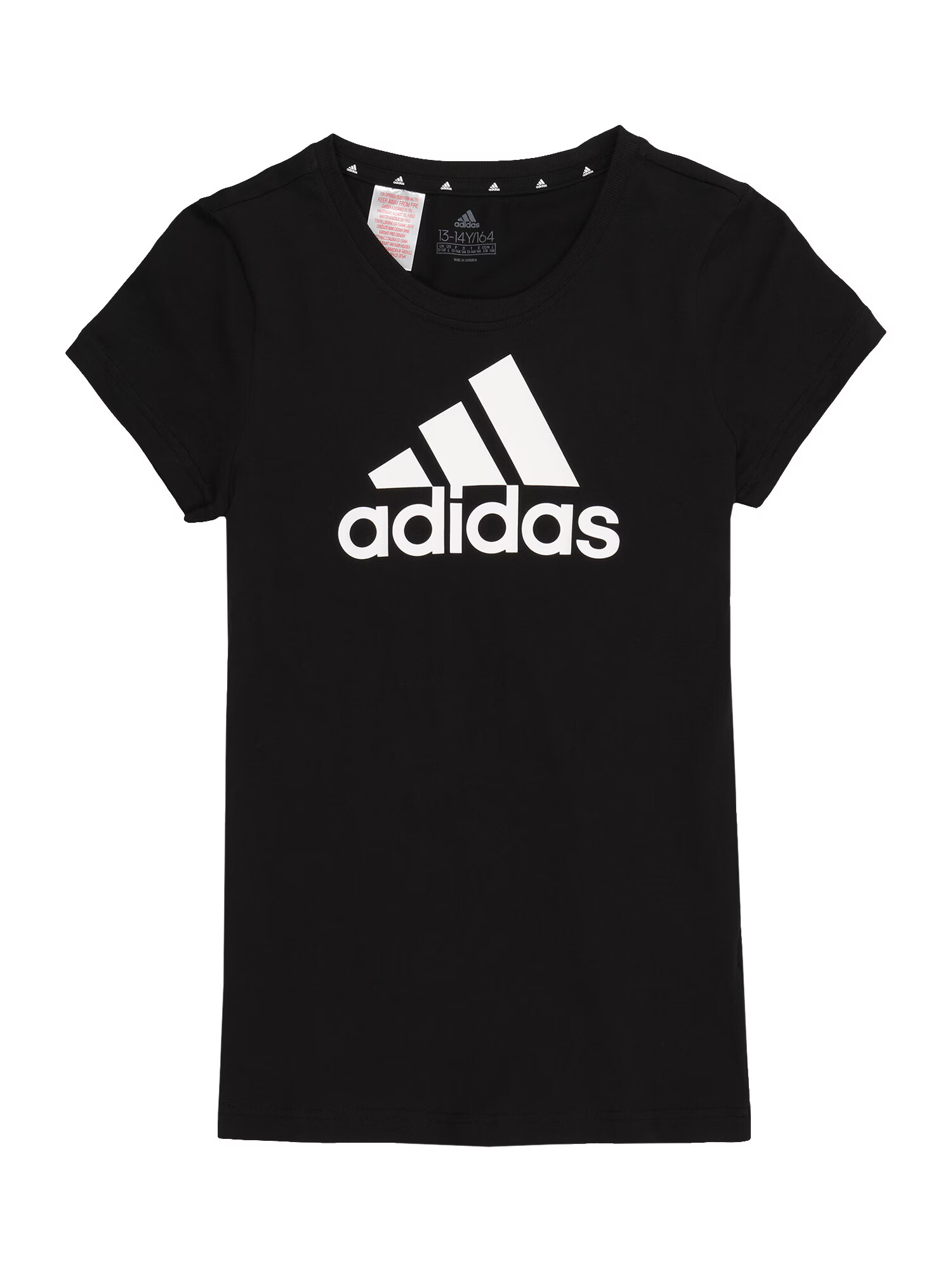 ADIDAS SPORTSWEAR Λειτουργικό μπλουζάκι 'Essentials' μαύρο / λευκό - Pepit.gr