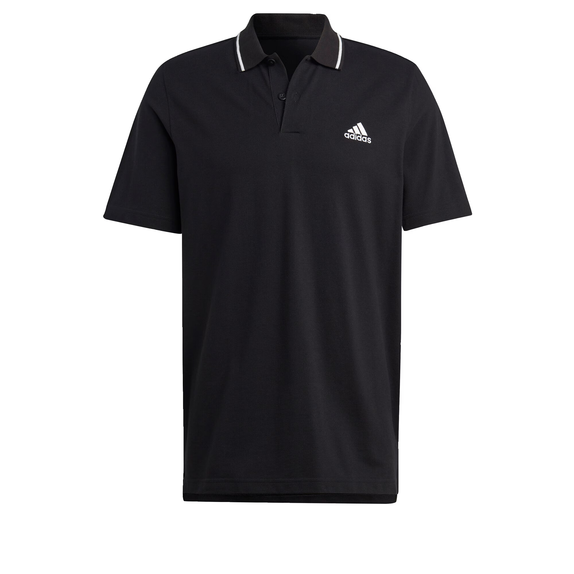 ADIDAS SPORTSWEAR Λειτουργικό μπλουζάκι 'Essentials Piqué Small Logo ' μαύρο / λευκό - Pepit.gr