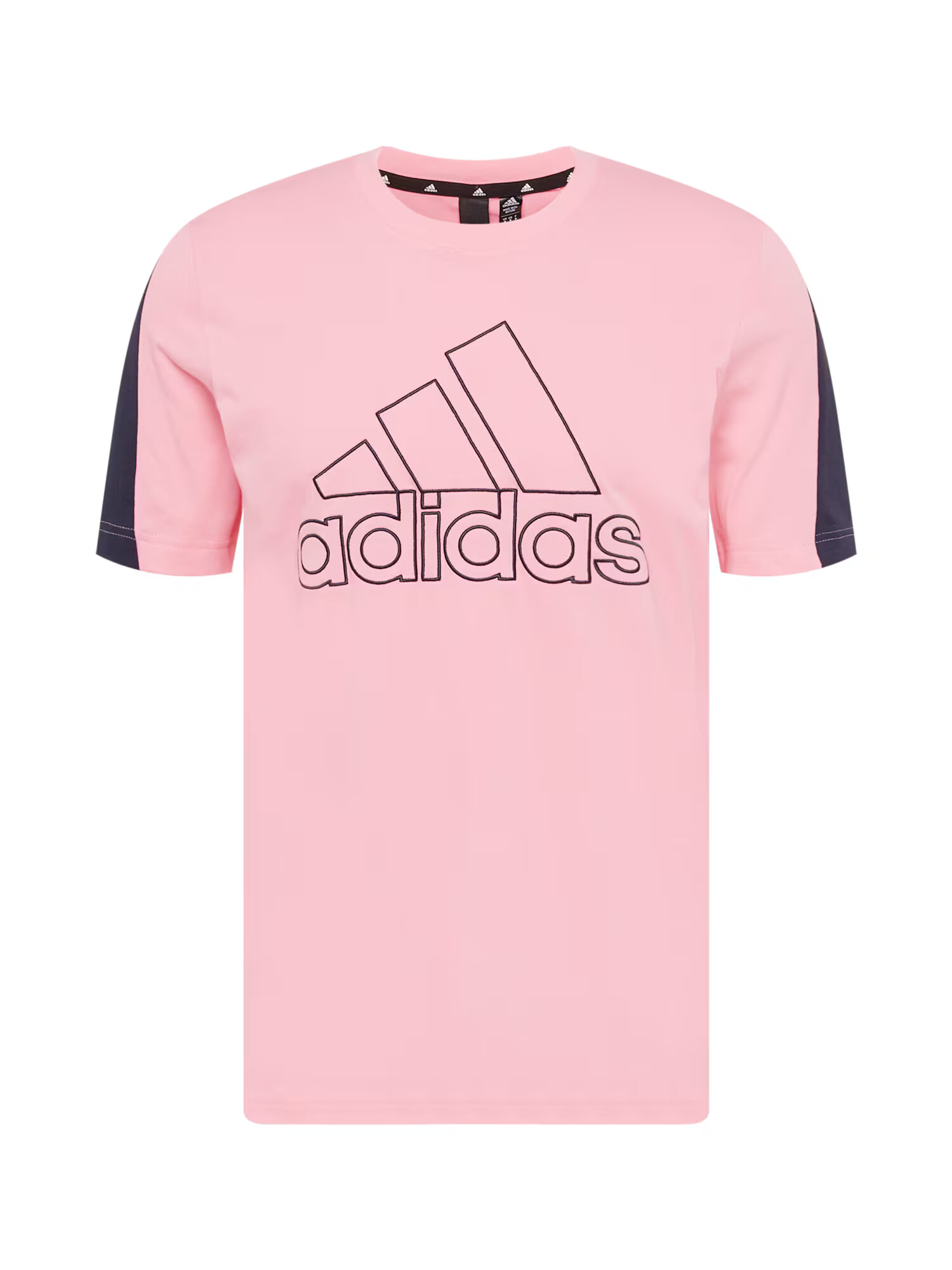 ADIDAS SPORTSWEAR Λειτουργικό μπλουζάκι 'Future Icons Embroidered Badge Of Sport' ρόδινο / μαύρο - Pepit.gr