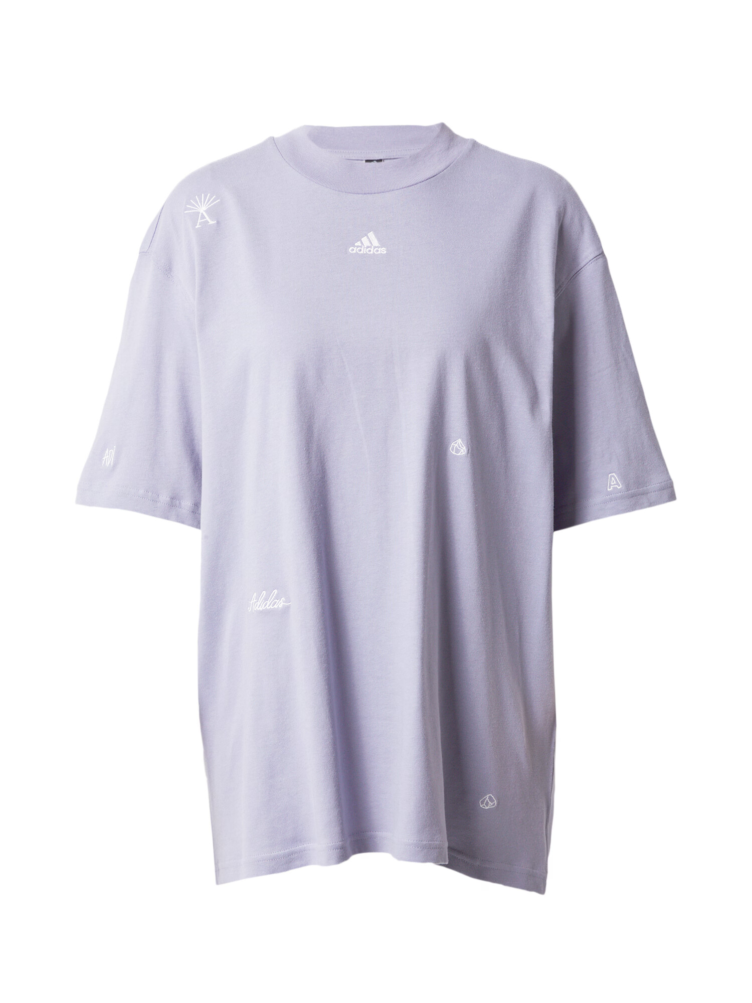 ADIDAS SPORTSWEAR Λειτουργικό μπλουζάκι γκρι / λιλά / λευκό - Pepit.gr