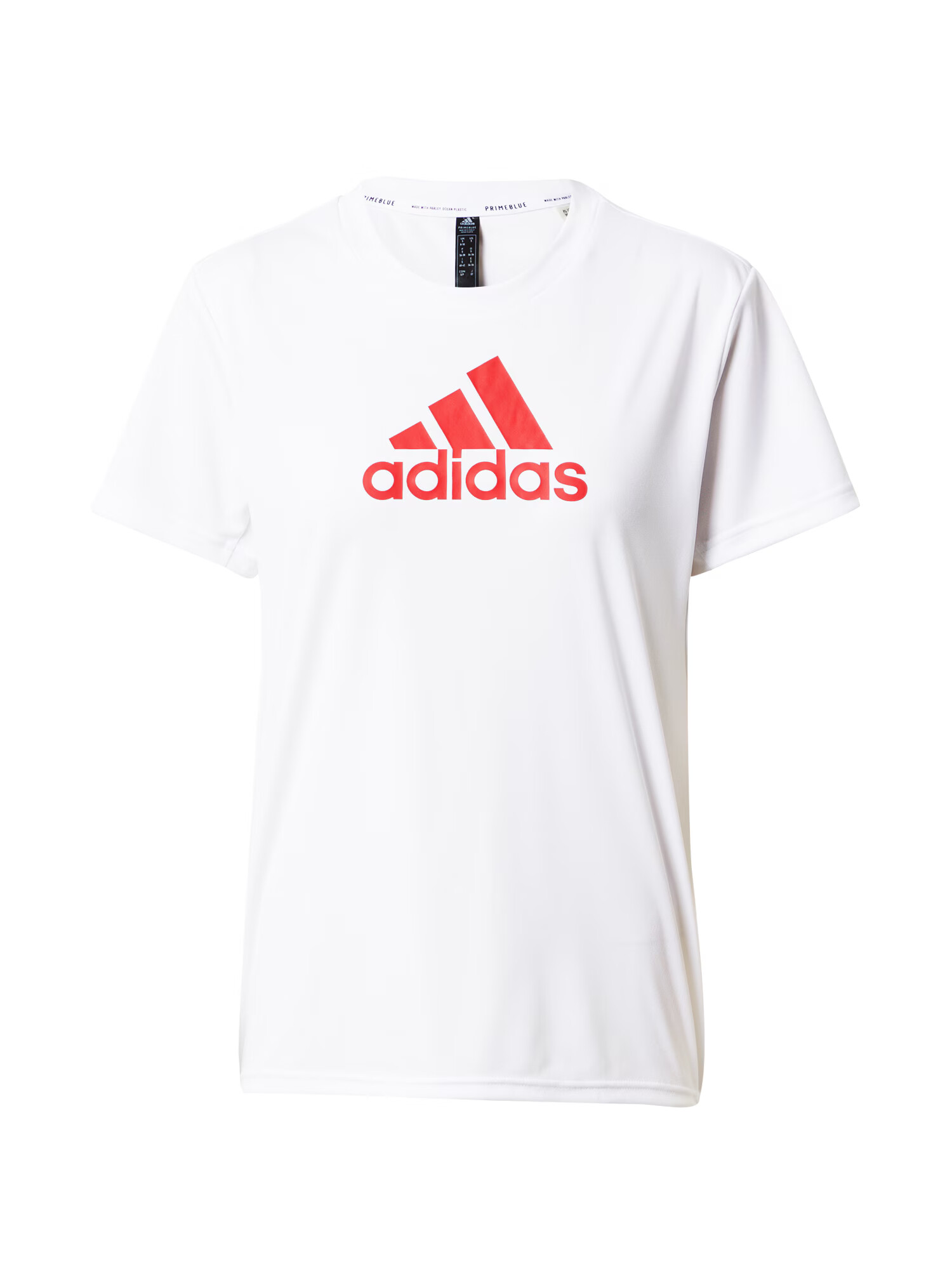 ADIDAS SPORTSWEAR Λειτουργικό μπλουζάκι κοραλί / λευκό - Pepit.gr