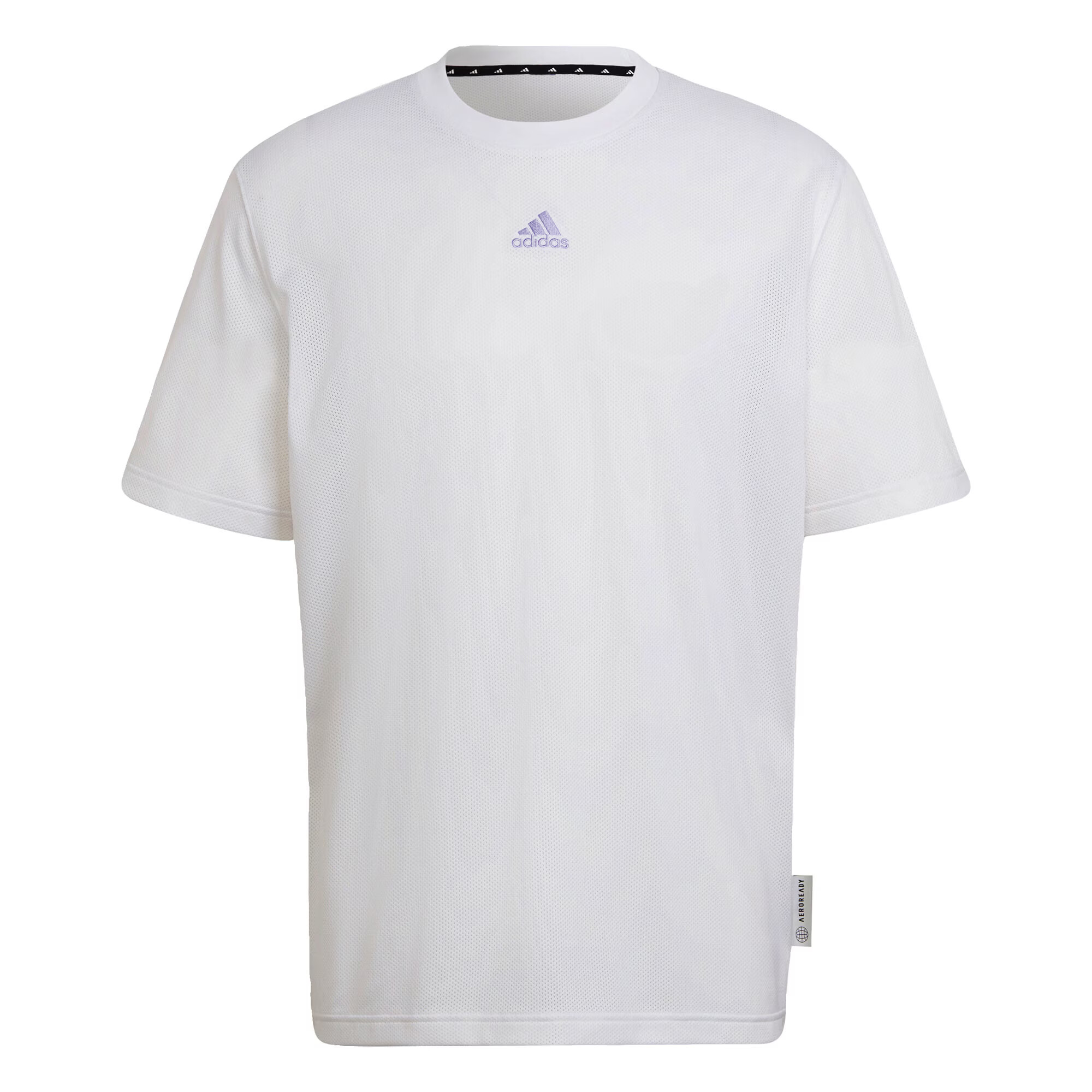 ADIDAS SPORTSWEAR Λειτουργικό μπλουζάκι λιλά / μαύρο / λευκό - Pepit.gr