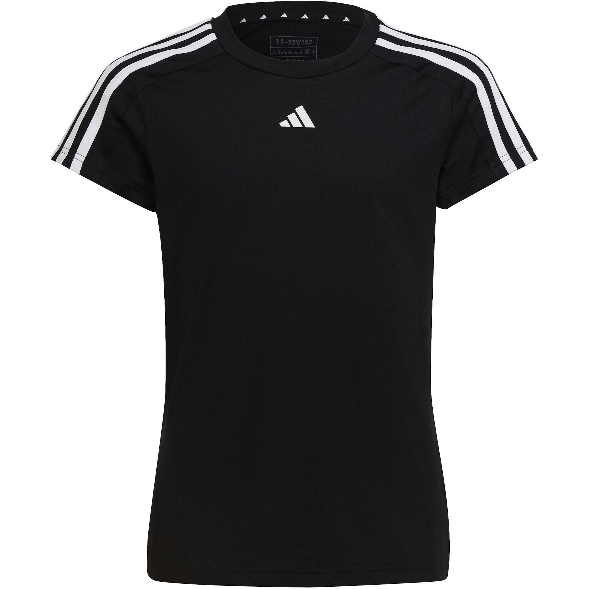 ADIDAS SPORTSWEAR Λειτουργικό μπλουζάκι 'Train Essentials Aeroready 3-Stripes -Fit ' μαύρο / λευκό - Pepit.gr