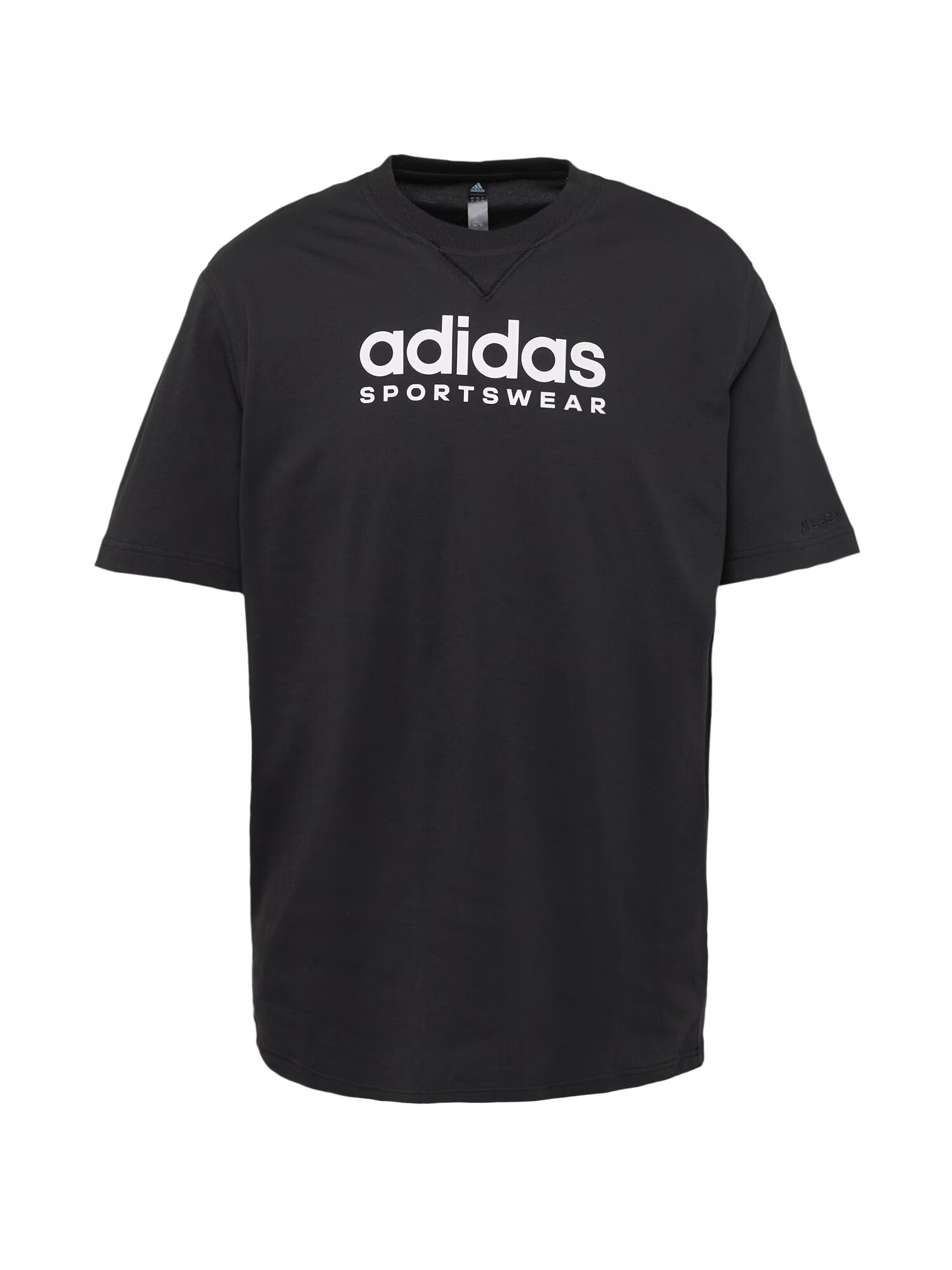 ADIDAS SPORTSWEAR Λειτουργικό μπλουζάκι μαύρο / λευκό - Pepit.gr