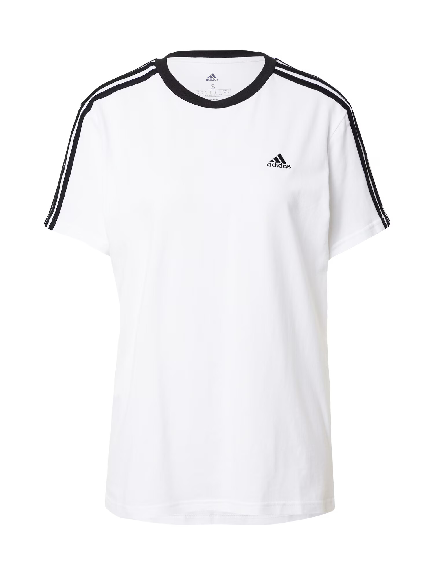 ADIDAS SPORTSWEAR Μπλουζάκι 'Essentials 3-Stripes' μαύρο / λευκό - Pepit.gr