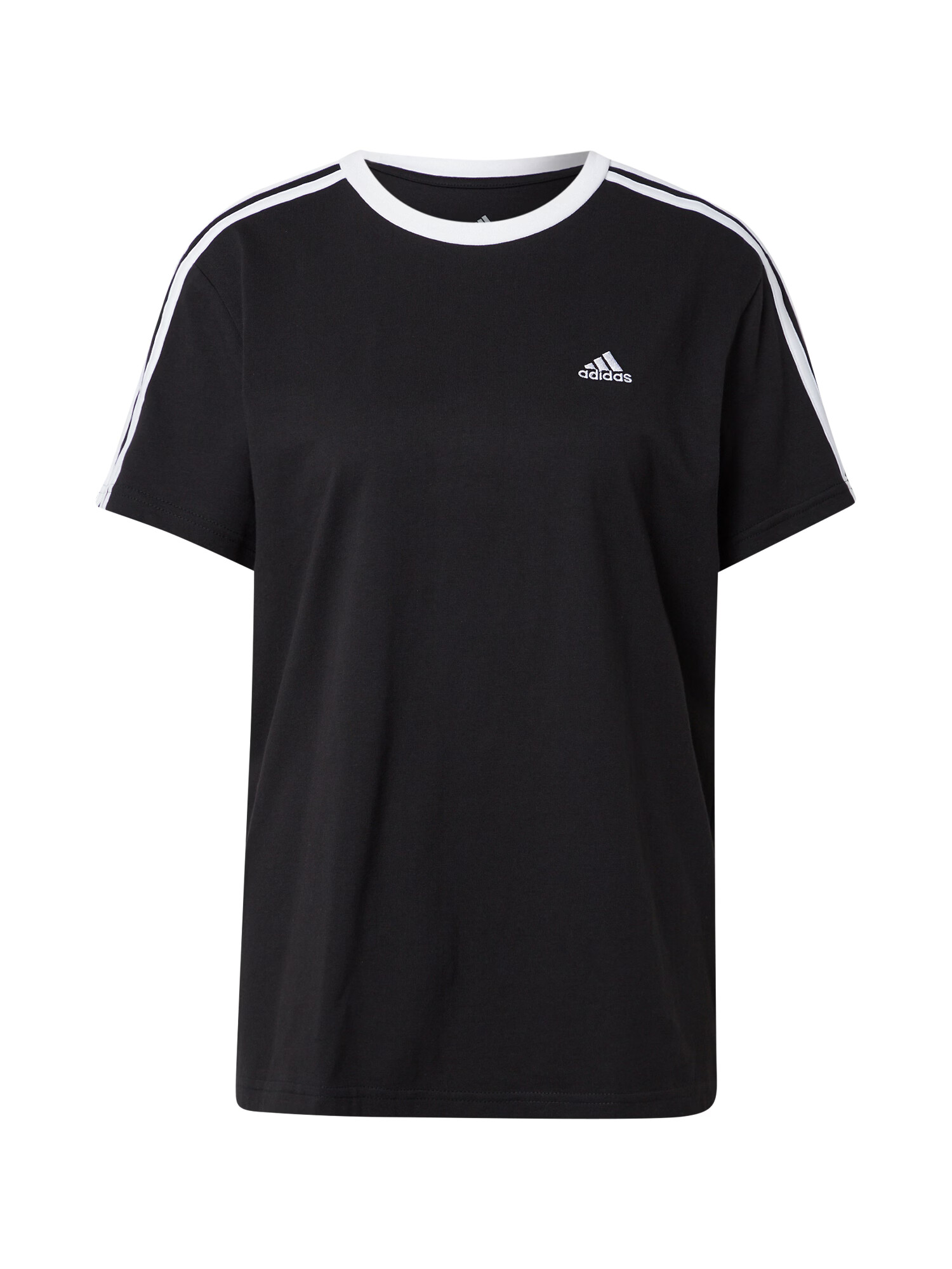 ADIDAS SPORTSWEAR Μπλουζάκι 'Essentials 3-Stripes' μαύρο / λευκό - Pepit.gr