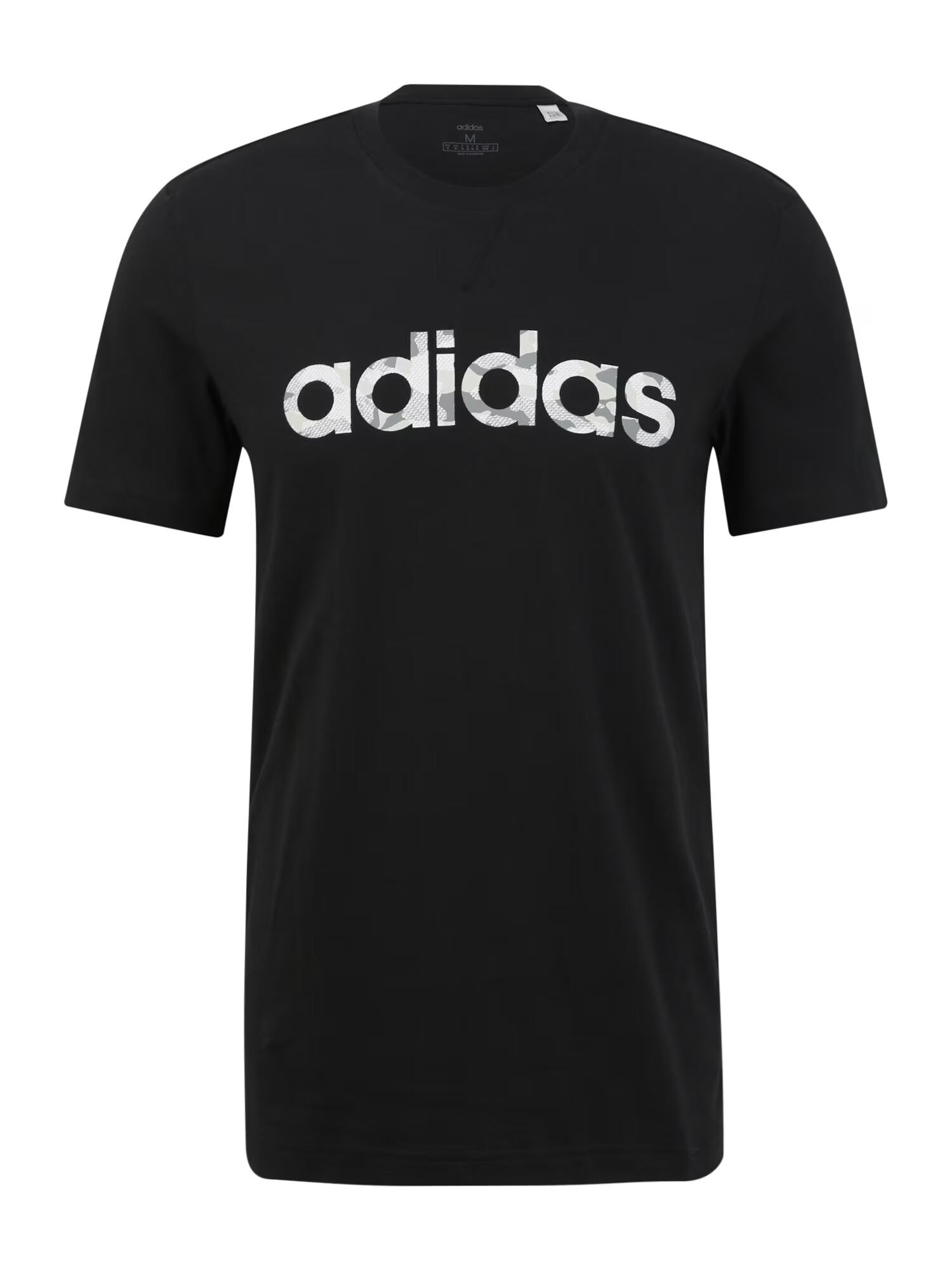 ADIDAS SPORTSWEAR Λειτουργικό μπλουζάκι μαύρο / λευκό - Pepit.gr