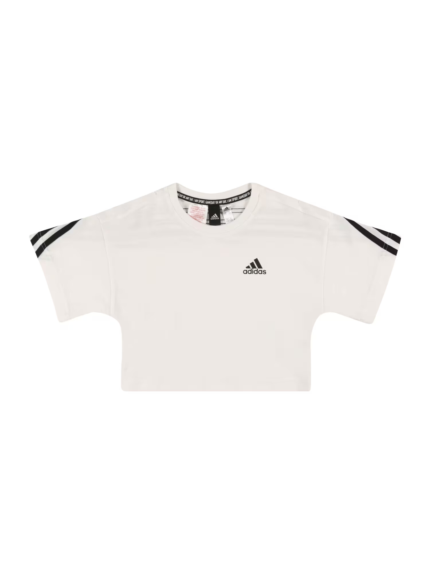 ADIDAS SPORTSWEAR Λειτουργικό μπλουζάκι μαύρο / λευκό - Pepit.gr