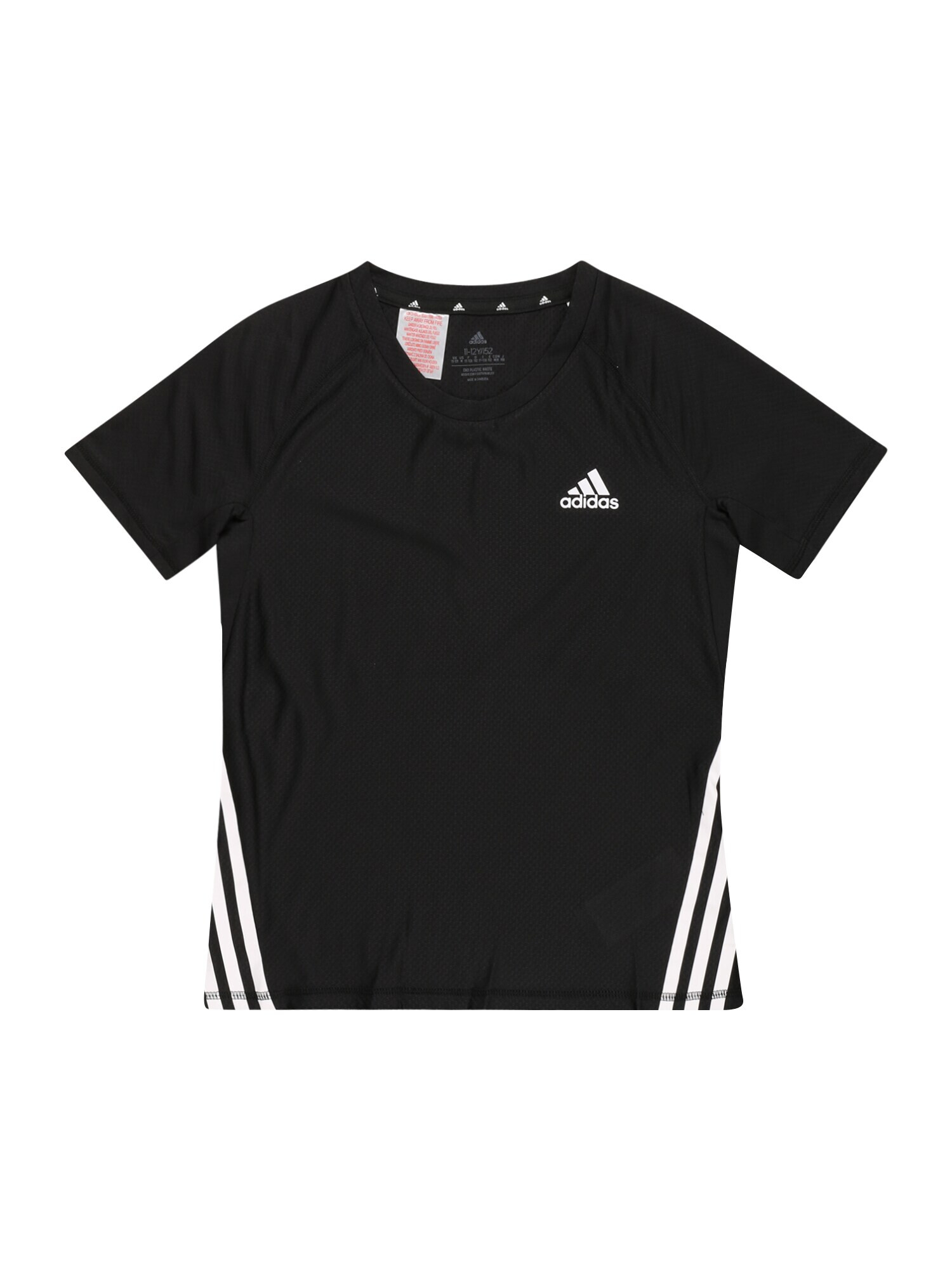 ADIDAS SPORTSWEAR Λειτουργικό μπλουζάκι μαύρο / λευκό - Pepit.gr