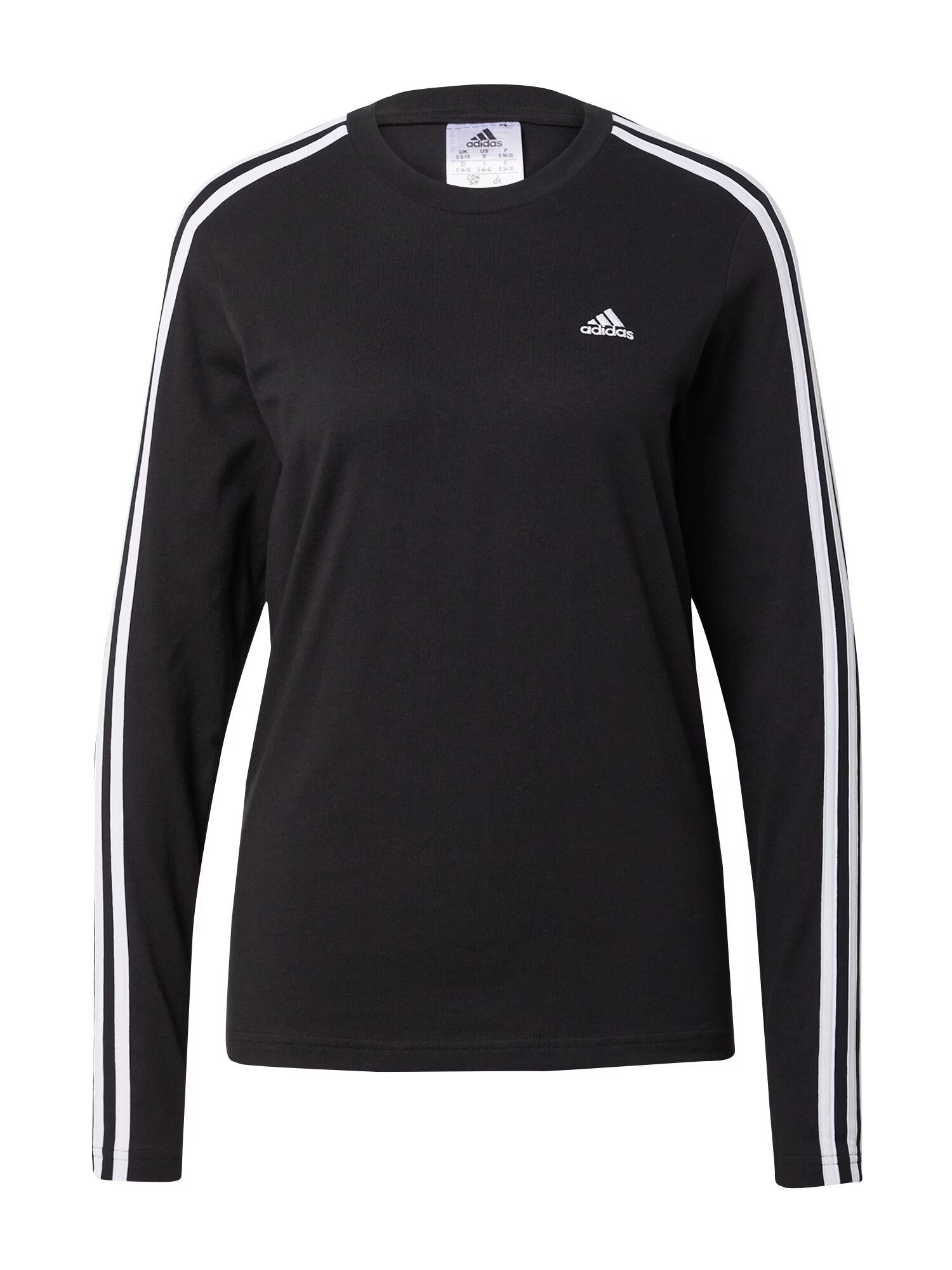 ADIDAS SPORTSWEAR Λειτουργικό μπλουζάκι 'Essentials 3-Stripes' μαύρο / λευκό - Pepit.gr